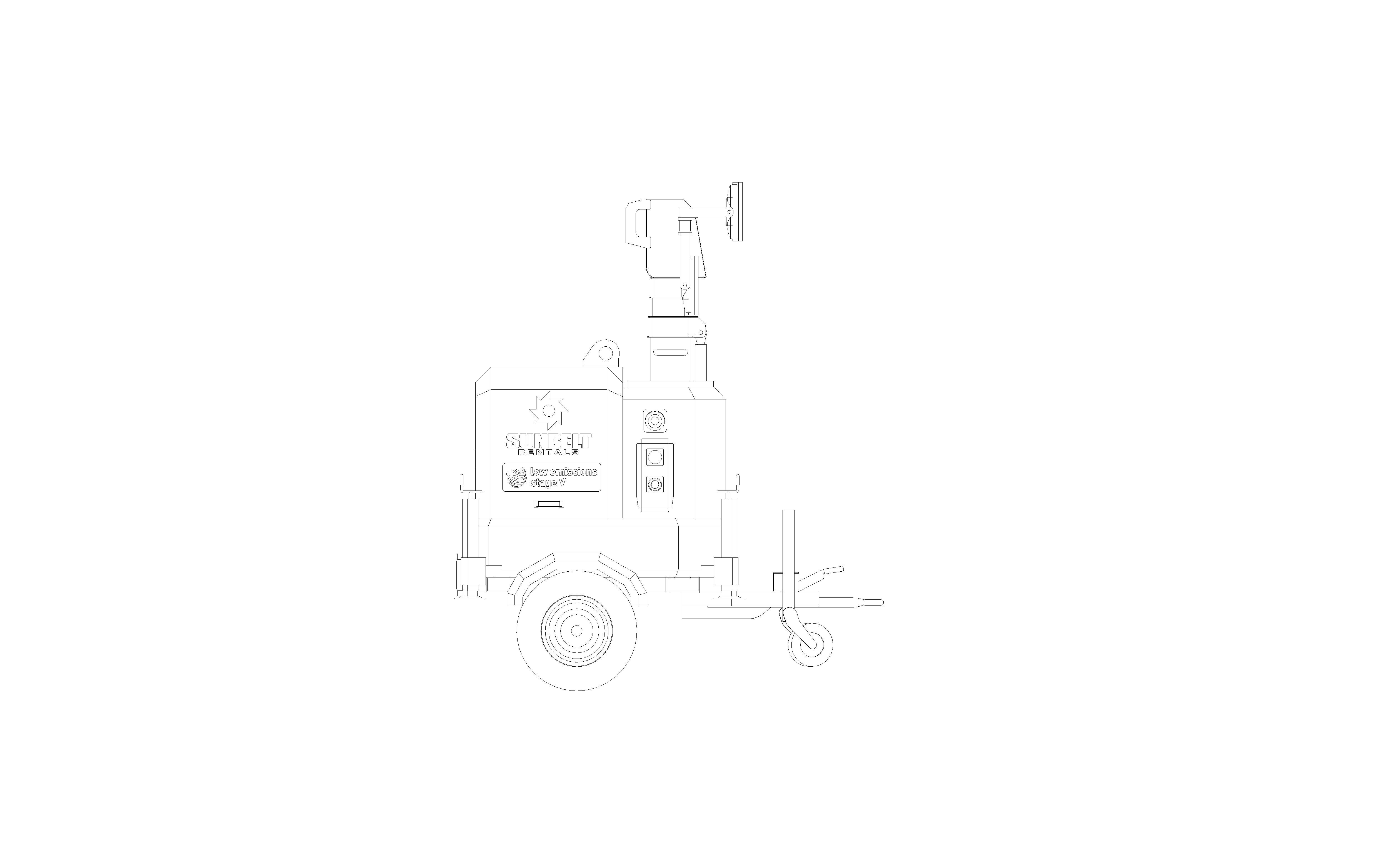 Product: Sunbelt Rentals - Tower Light - Generac LS20K2D