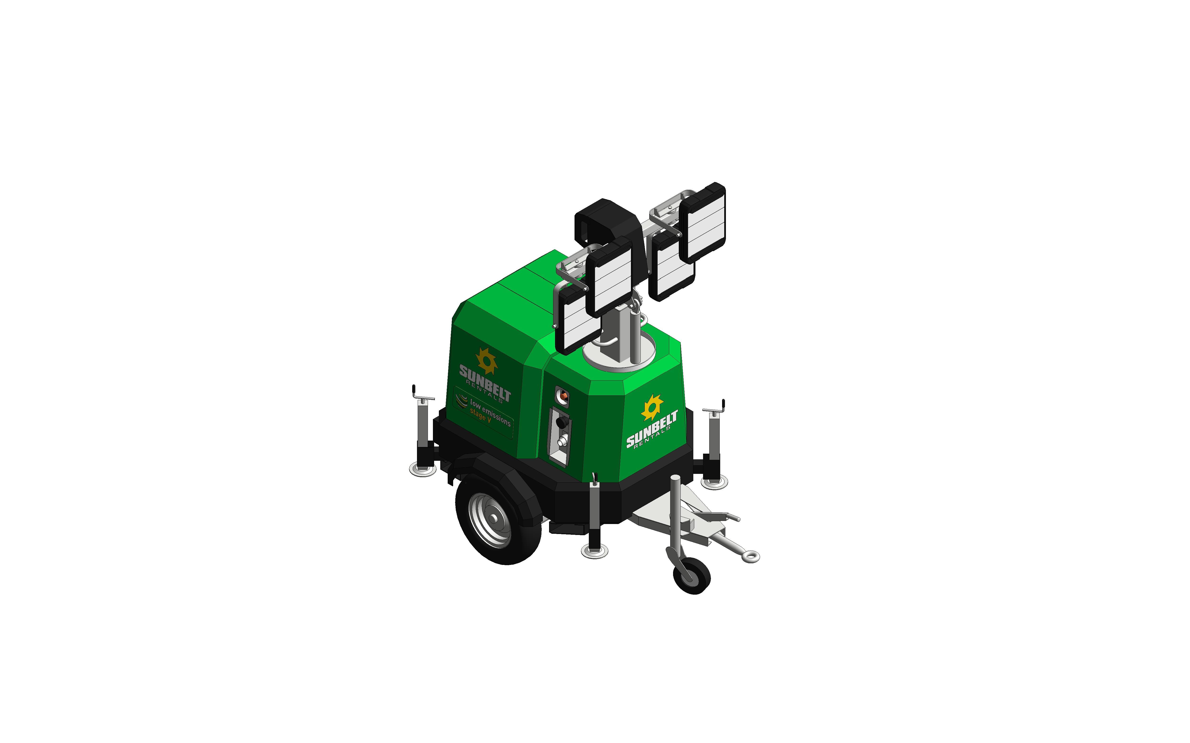 Product: Sunbelt Rentals - Tower Light - Generac LS20Y2D