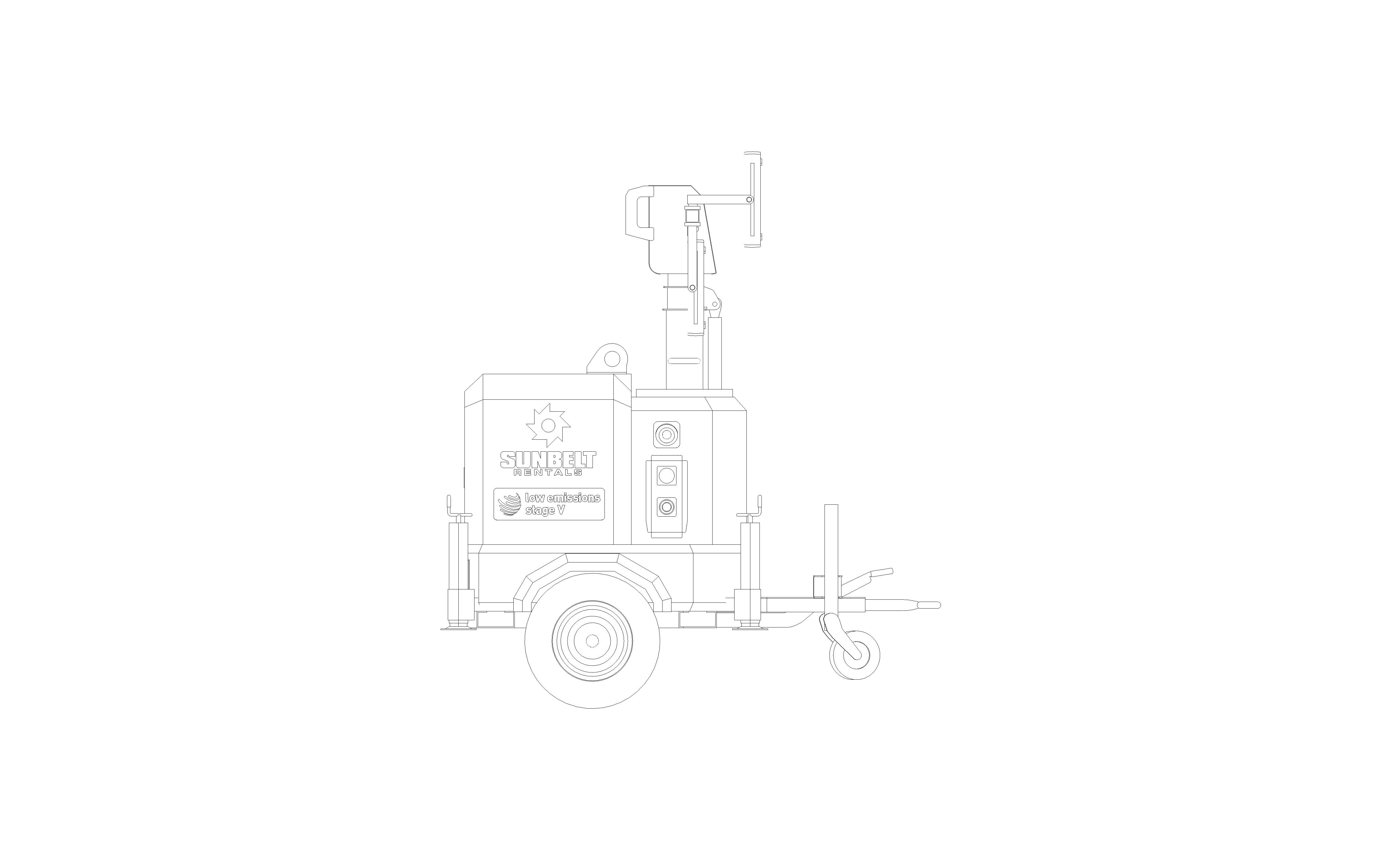 Product: Sunbelt Rentals - Tower Light - Generac LS20Y2D