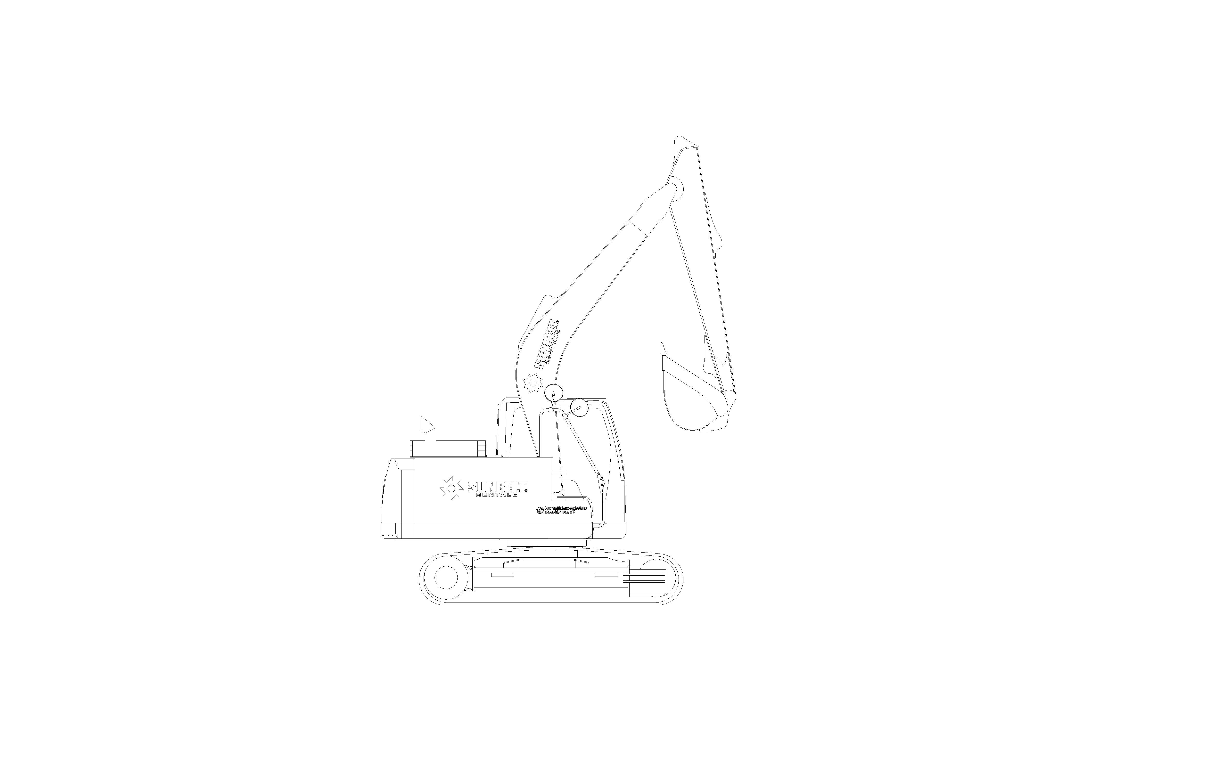 Product: Sunbelt Rentals - Medium Excavator - SANY SY135C