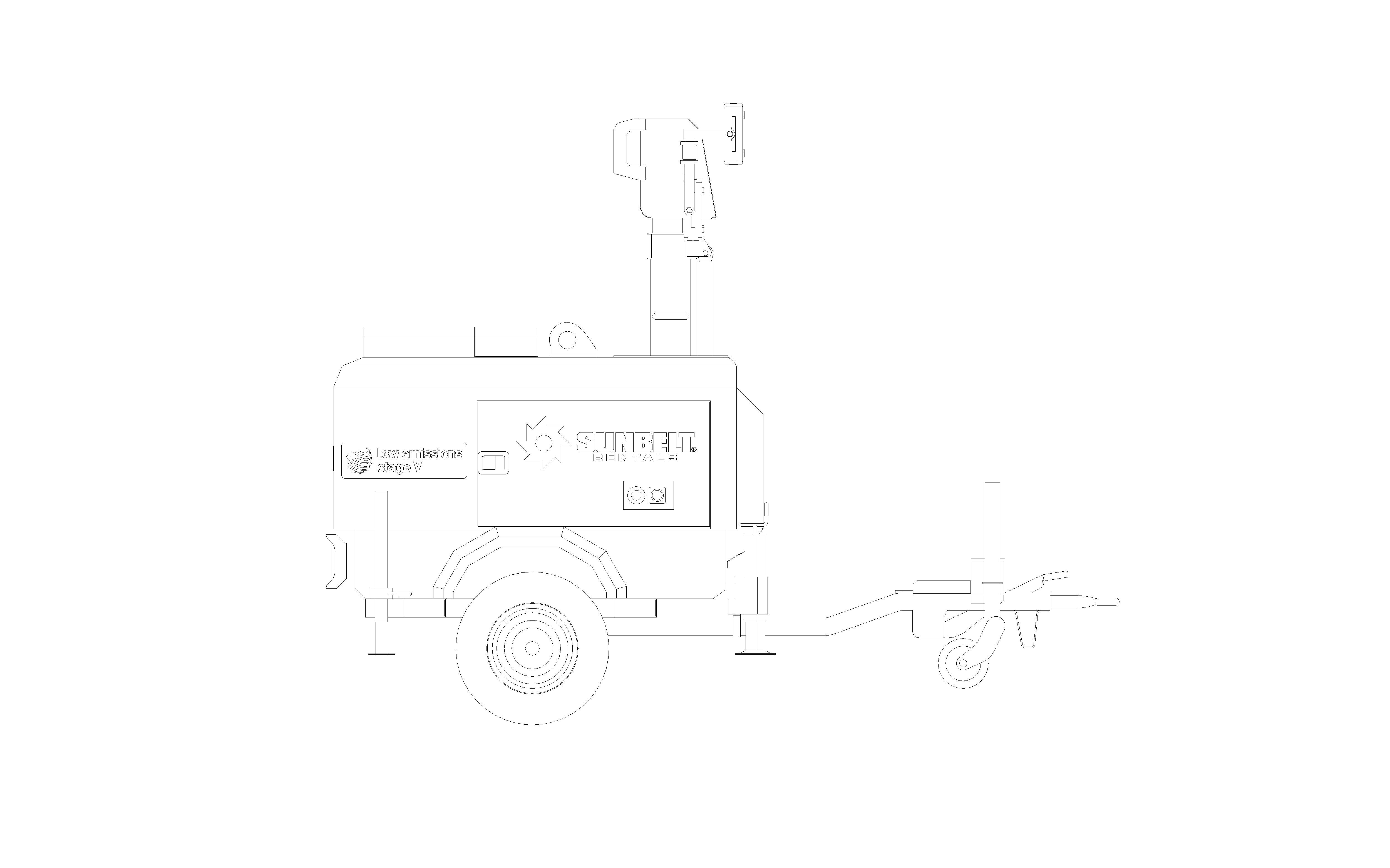 Product: Sunbelt Rentals - Tower Light - Generac LS05Y1A