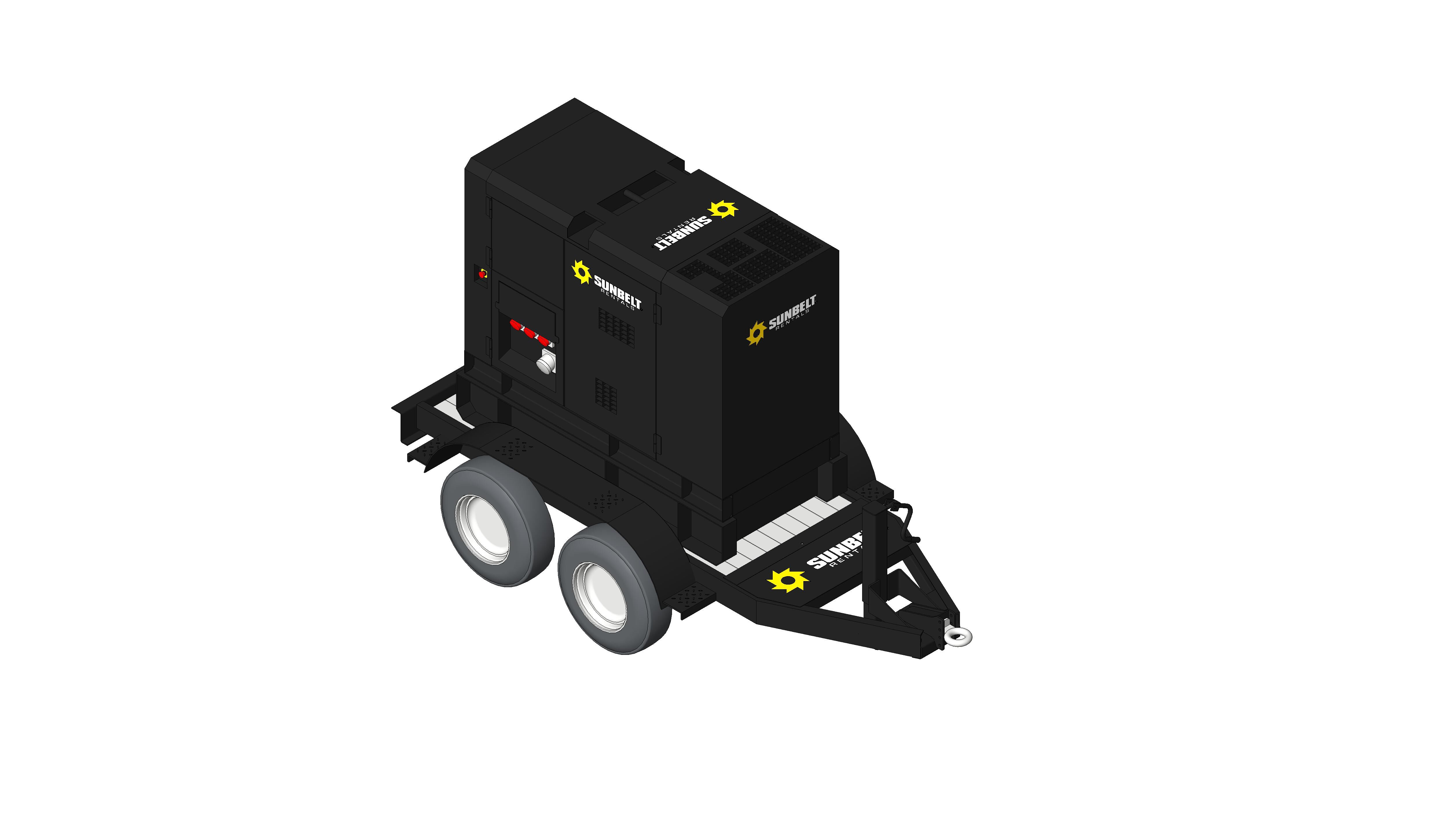 Product: Sunbelt Rentals - Diesel Generator Trailer Mounted - Denyo 40KV
