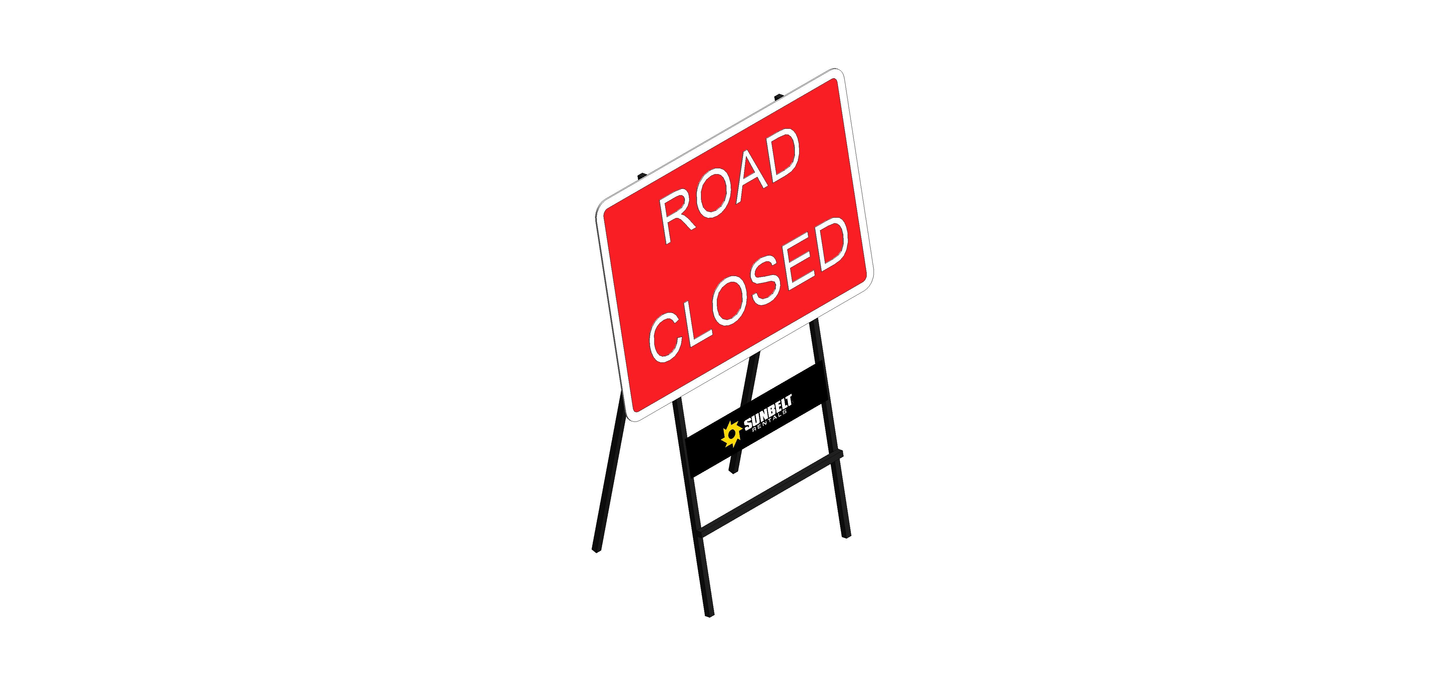 Product: Sunbelt Rentals - Road Sign - Road Closed