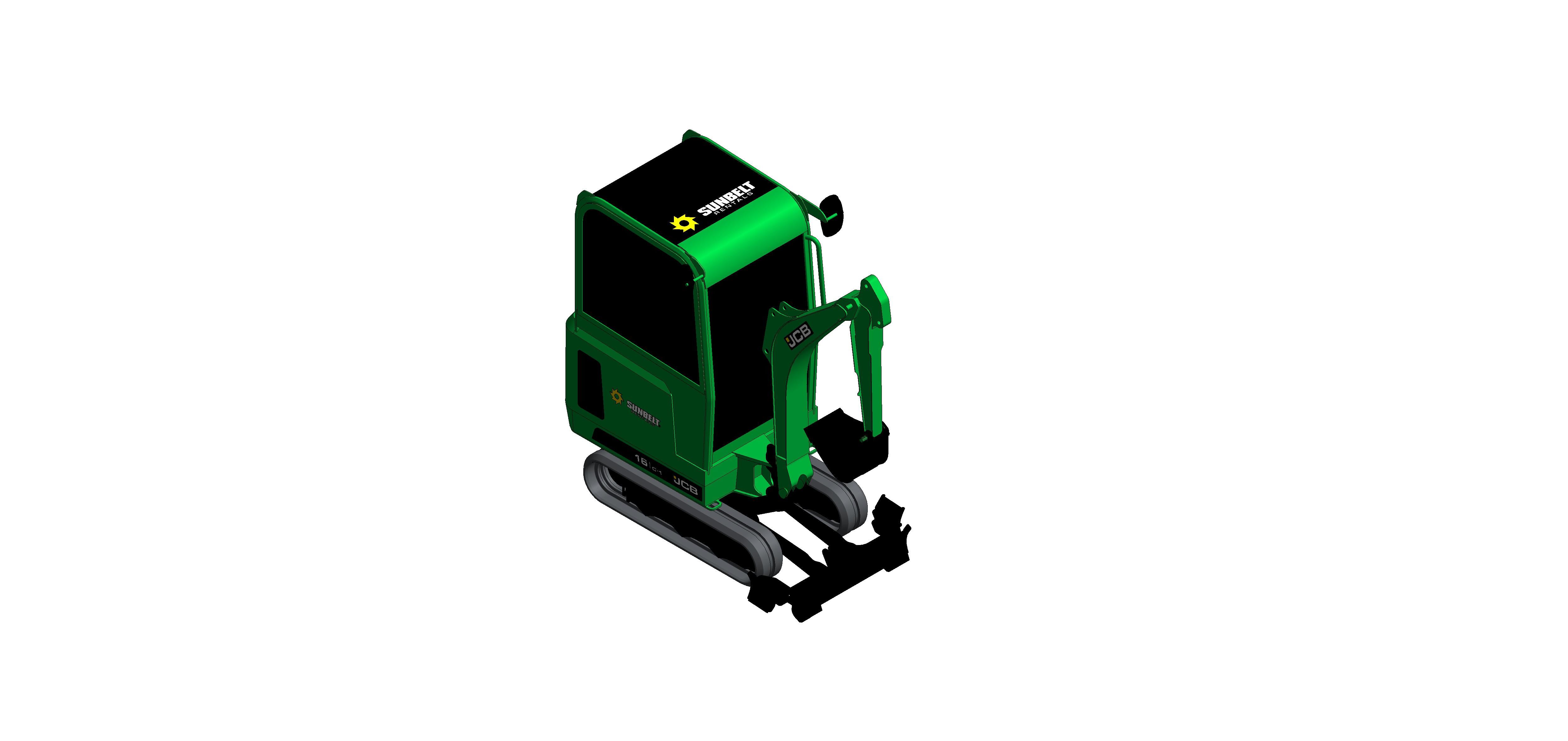 Product: Sunbelt Rentals - Mini Excavator - JCB 16C-1