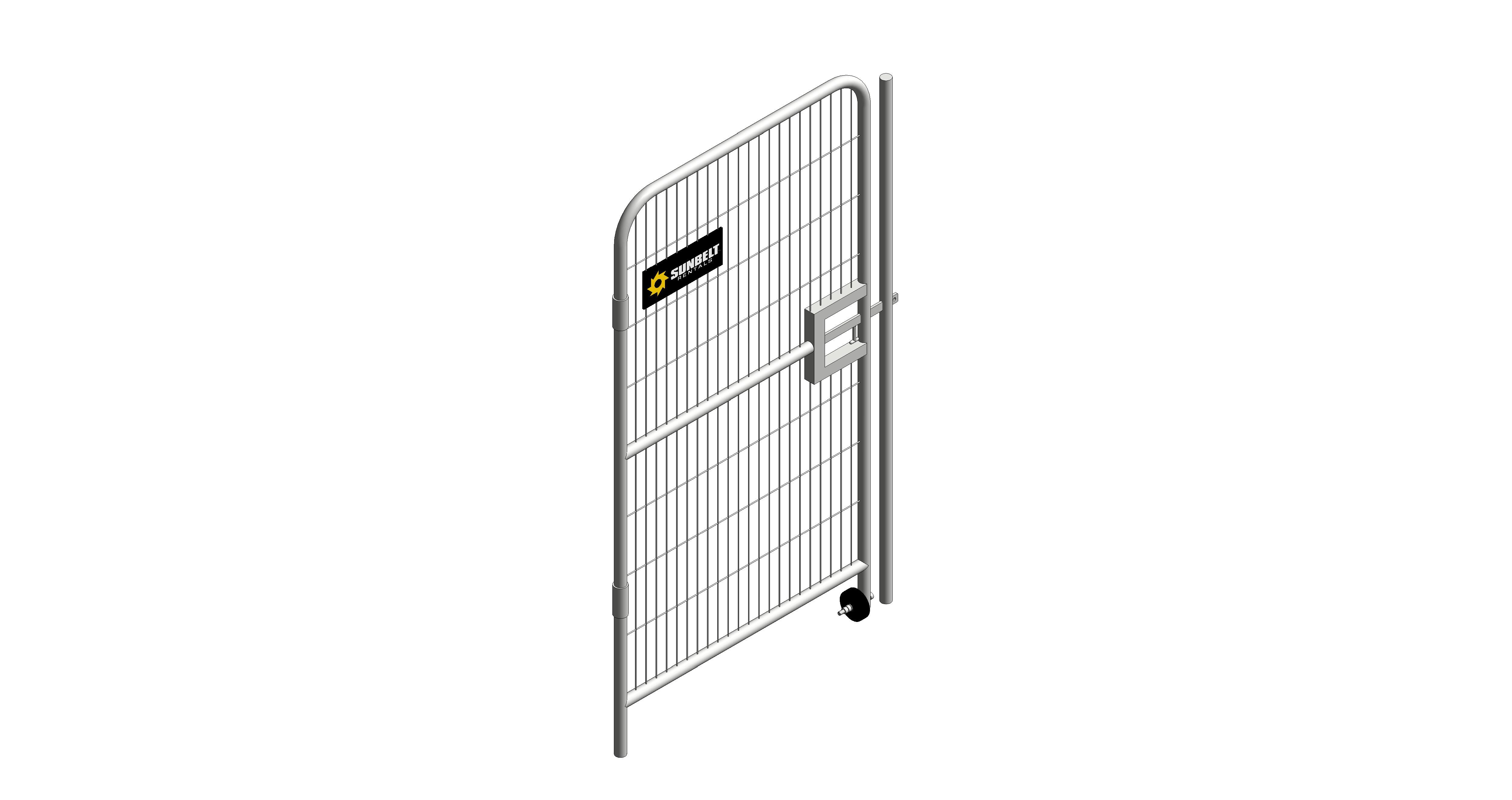 Product: Sunbelt Rentals - Pedestrian Gate - ZND Round Top