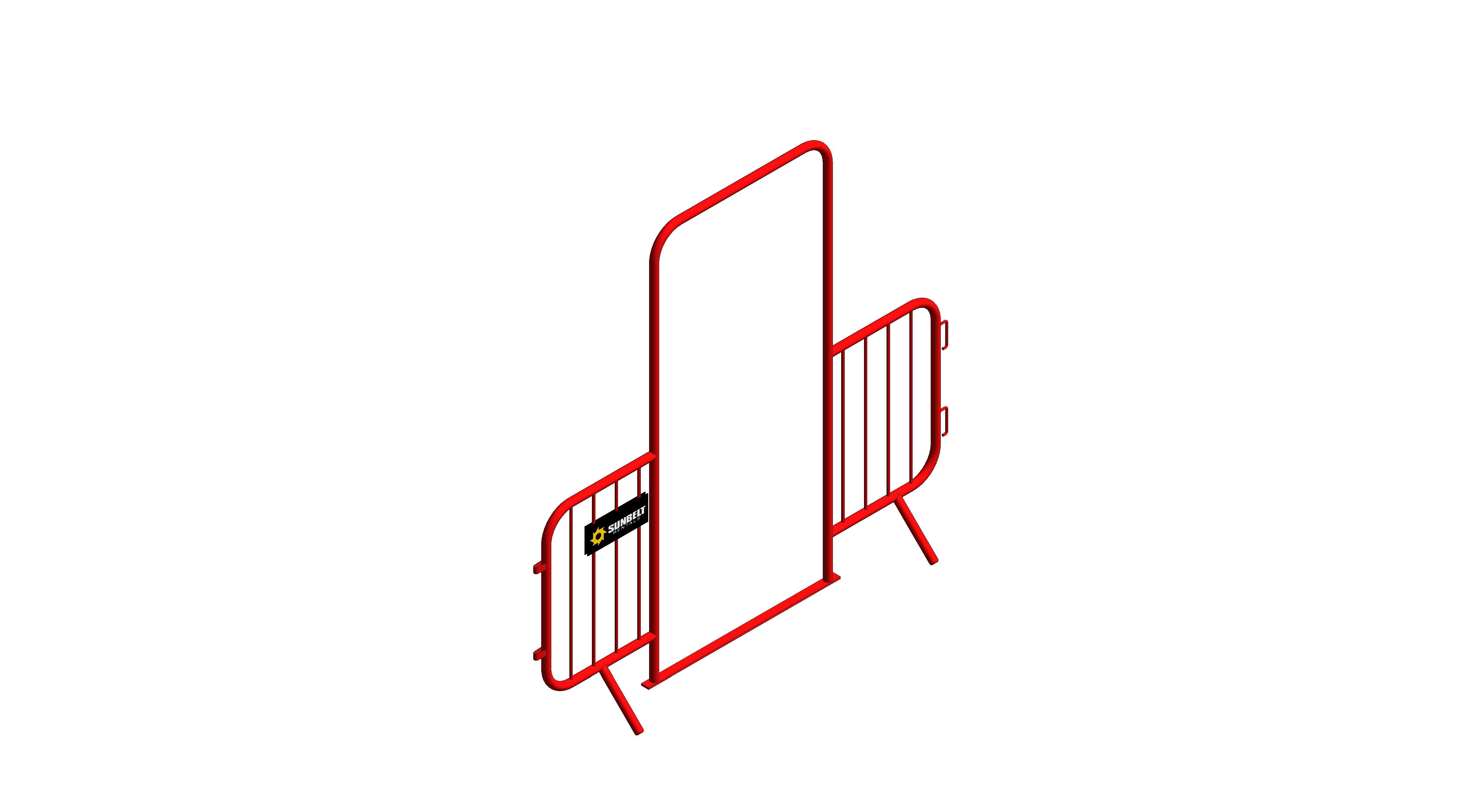 Product: Sunbelt Rentals - Fixed Leg Barrier - ZND Walk Through Barrier