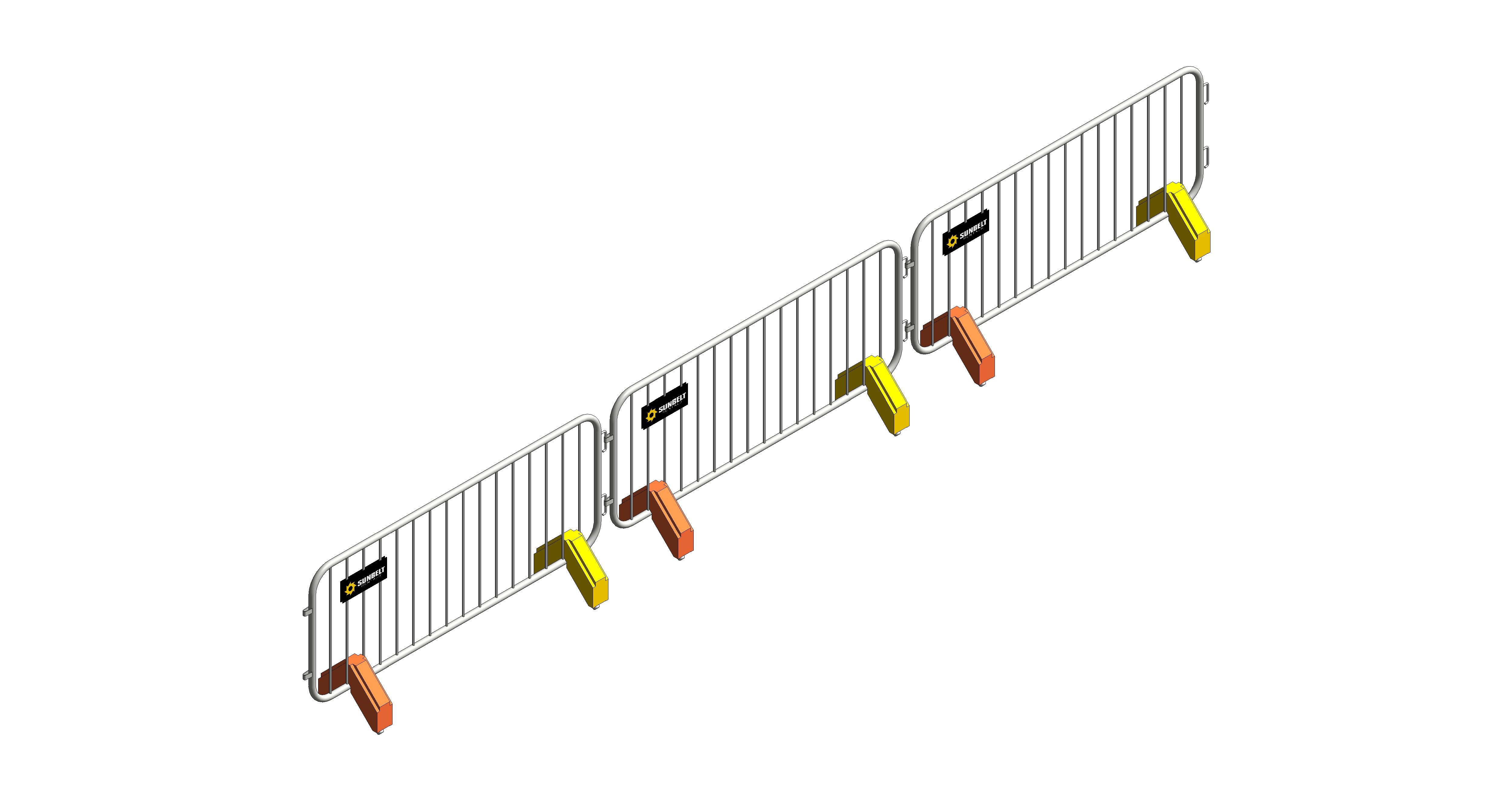 Product: Sunbelt Rentals - Fixed Leg Barrier - ZND Smartweld 2.3 (Array)