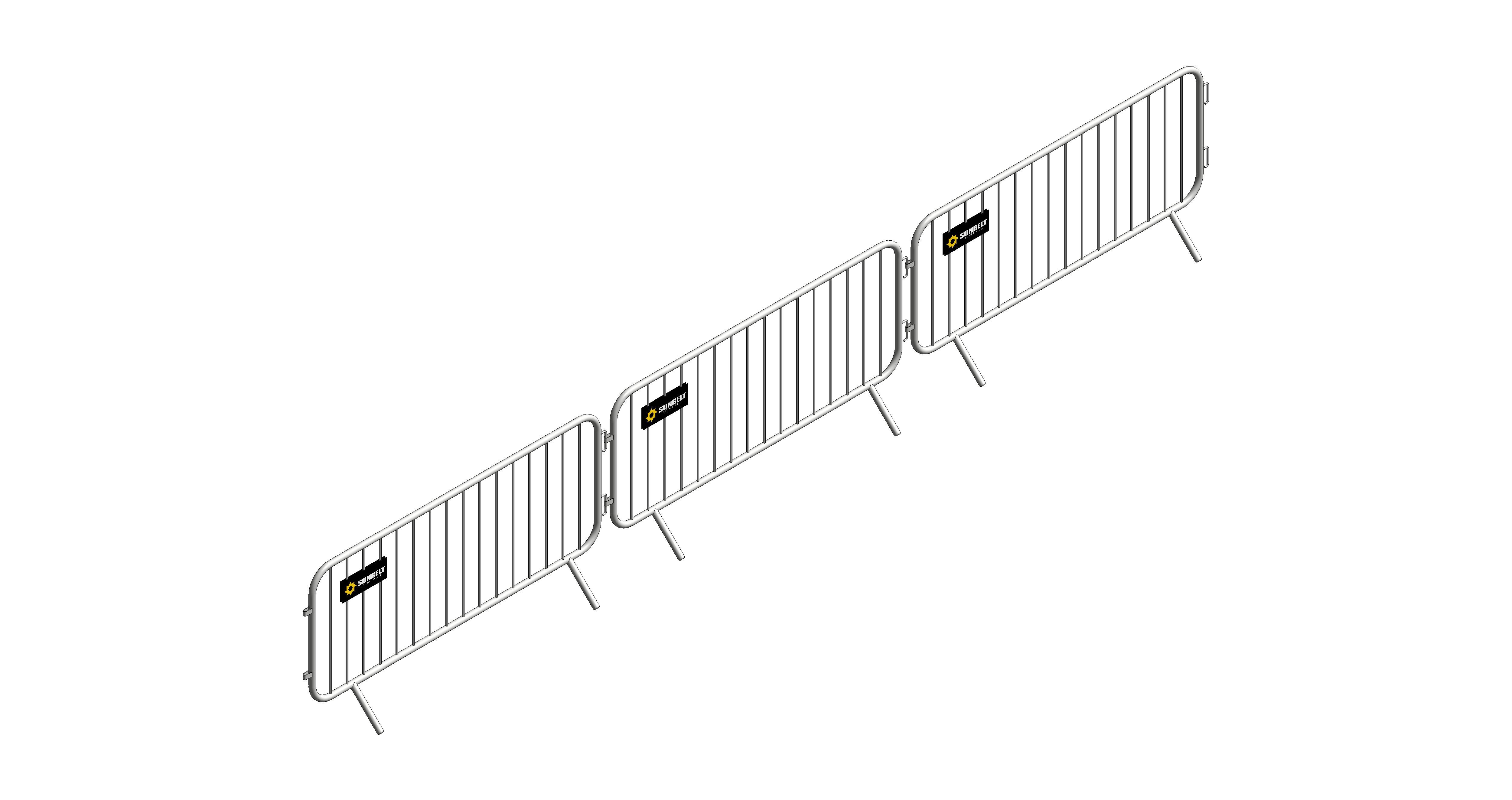Product: Sunbelt Rentals - Fixed Leg Barrier - ZND Smartweld 2.3 (Array)