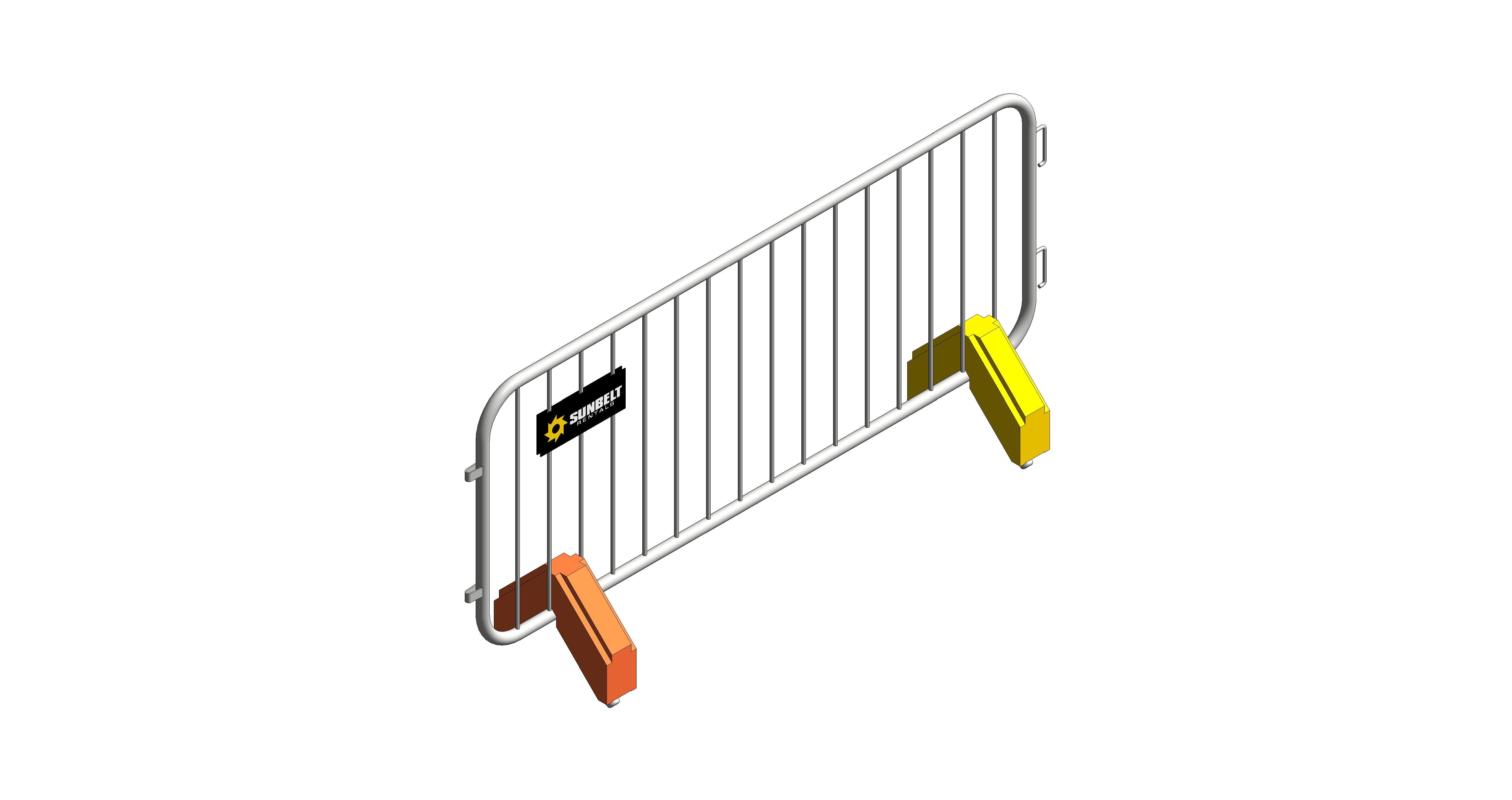 Product: Sunbelt Rentals - Fixed Leg Barrier - ZND Smartweld 2.3 (Single Unit)
