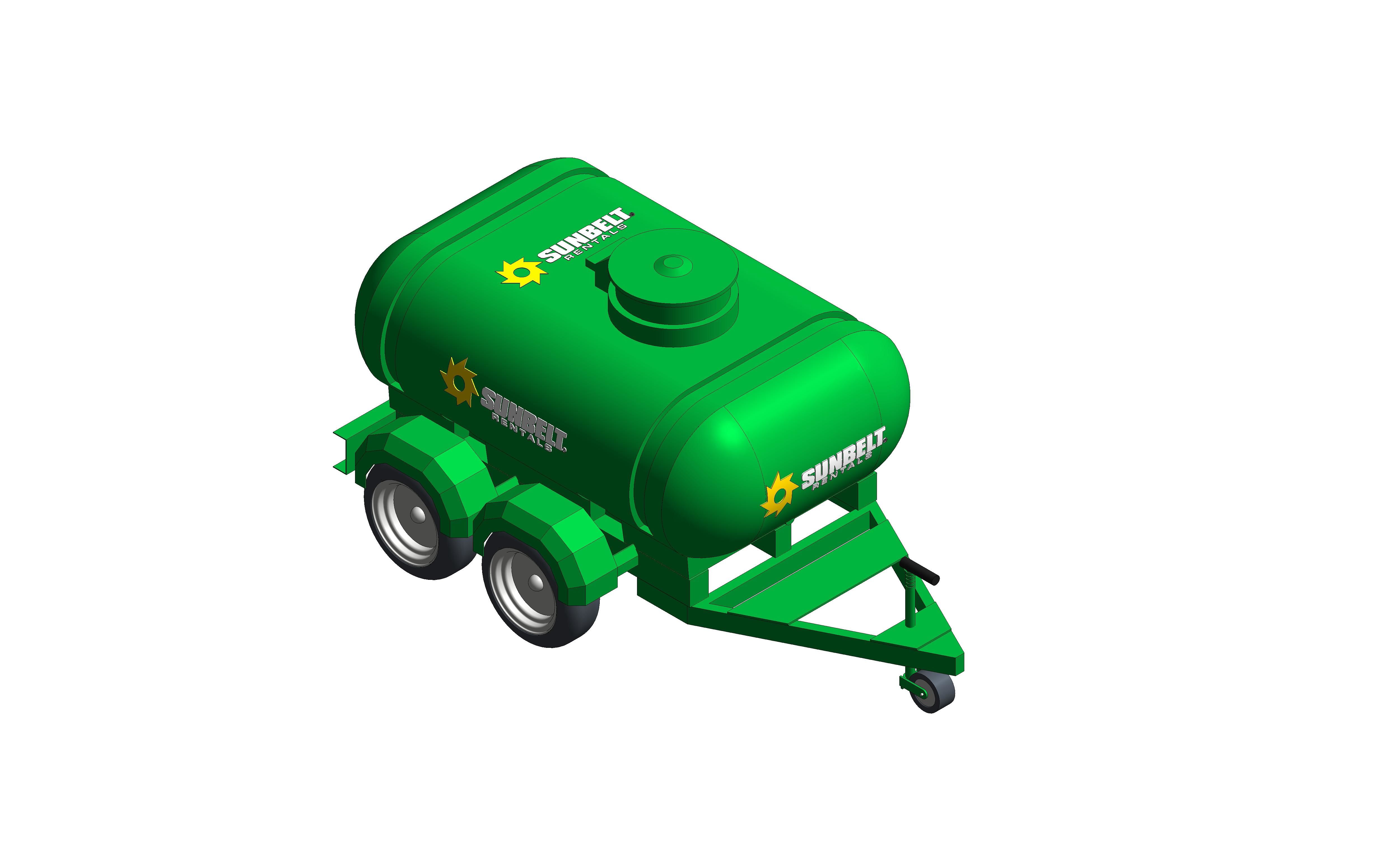 Product: Highway Bowser - 2000L Water Twin Axle
