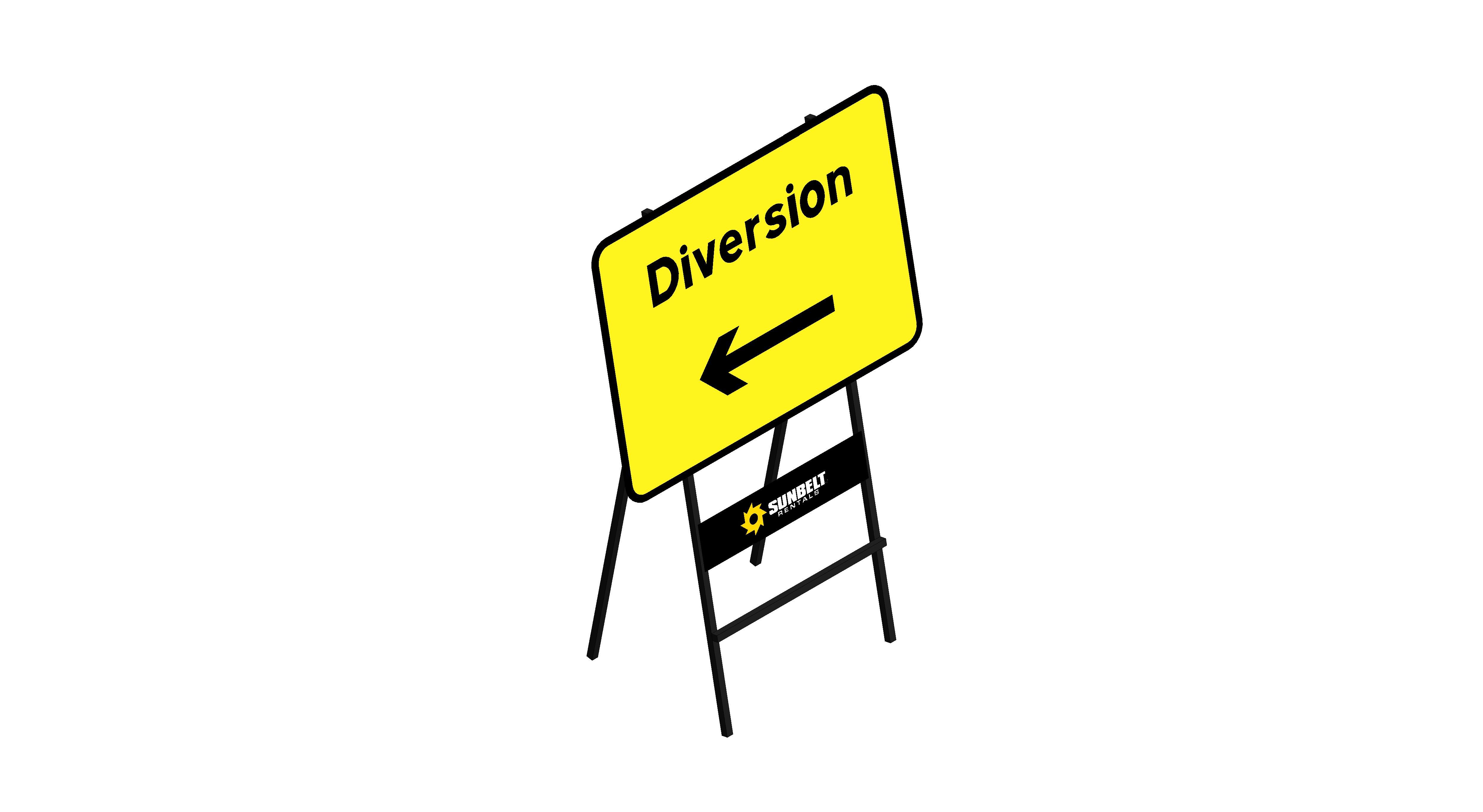 Product: Sunbelt Rentals - Road Sign - Melba Swintex Diversion