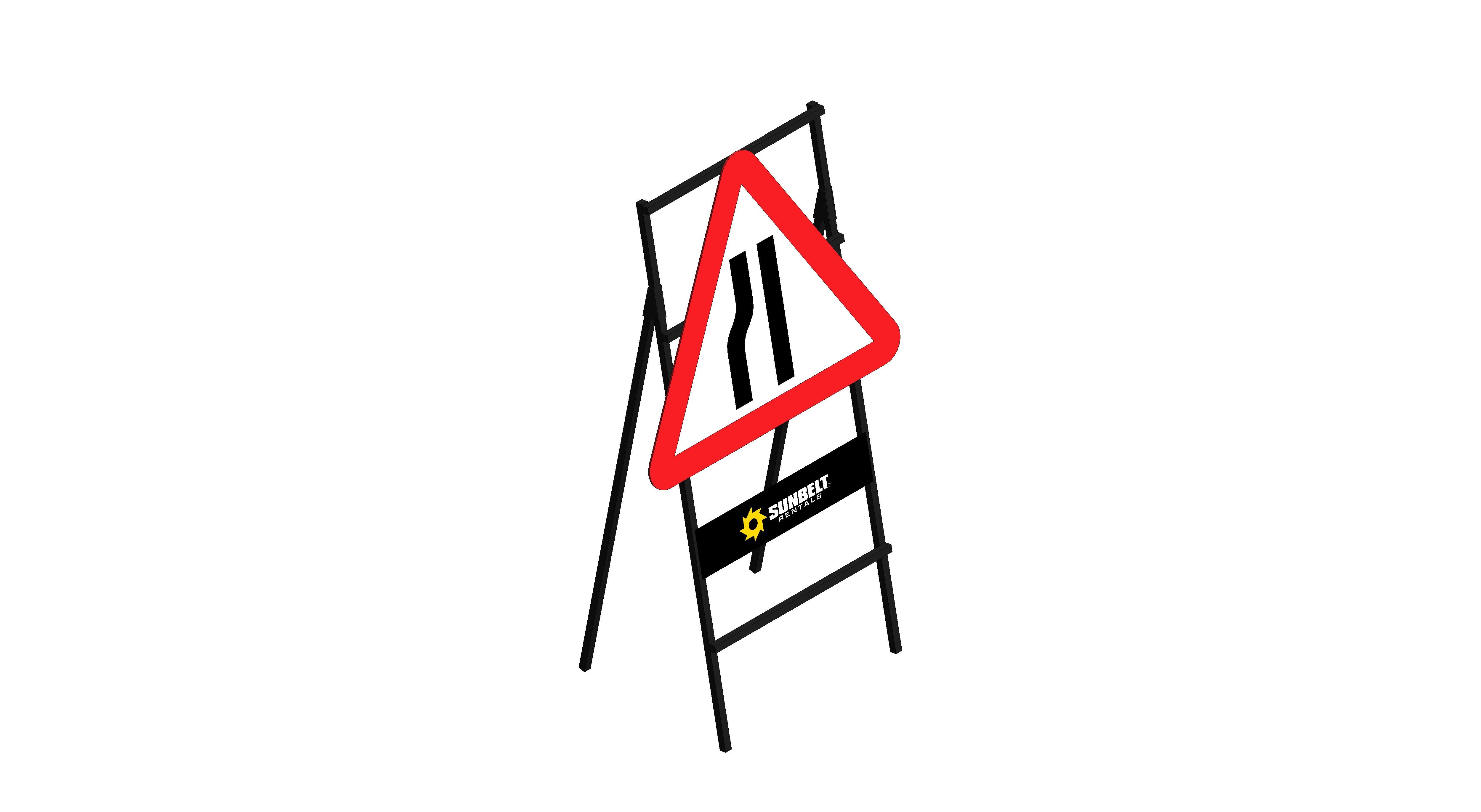 Product: Sunbelt Rentals - Road Sign - Melba Swintex Road Narrows