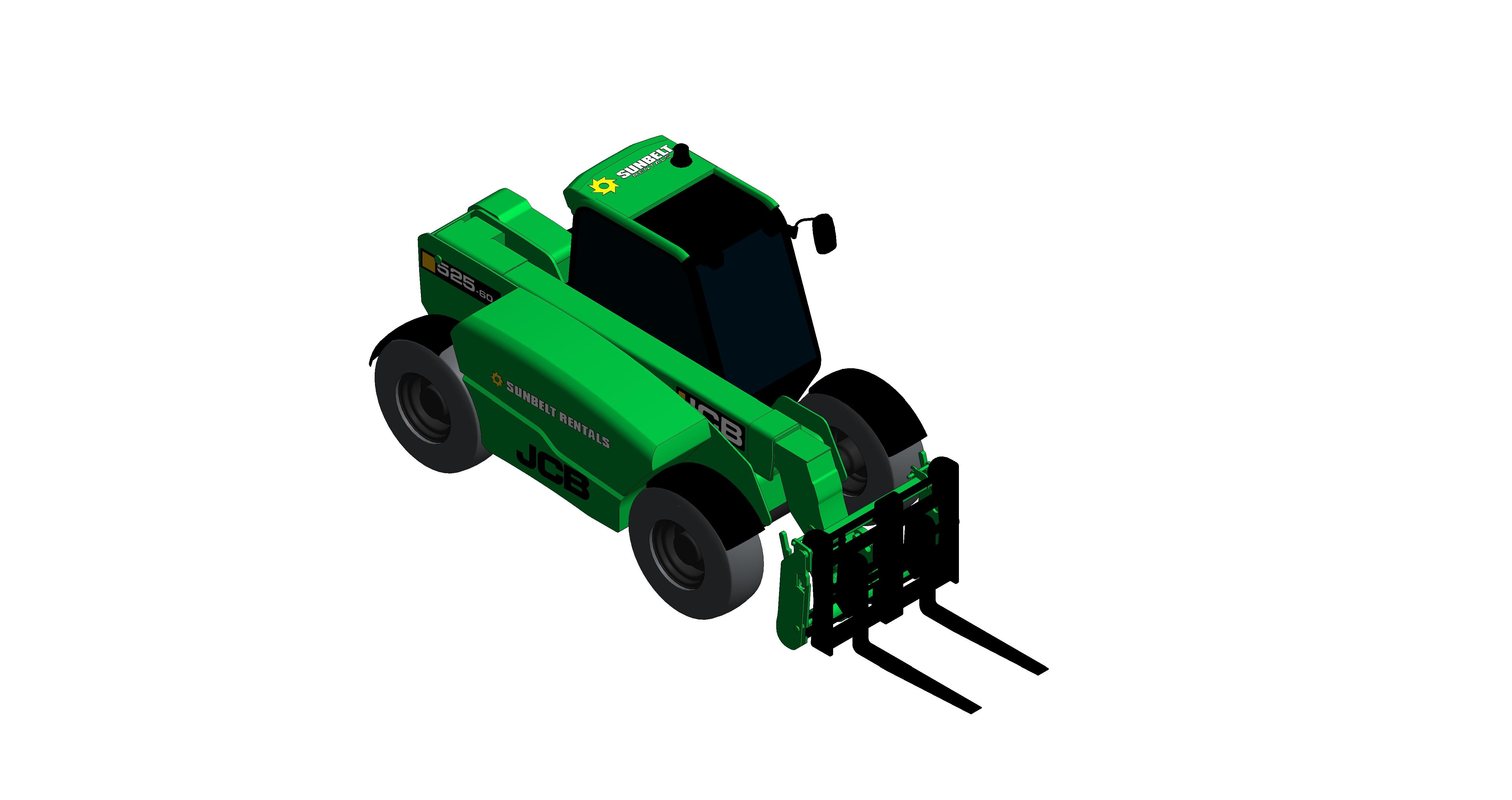 Product: Sunbelt Rentals - Telehandler - JCB 525-60 (with Forks)