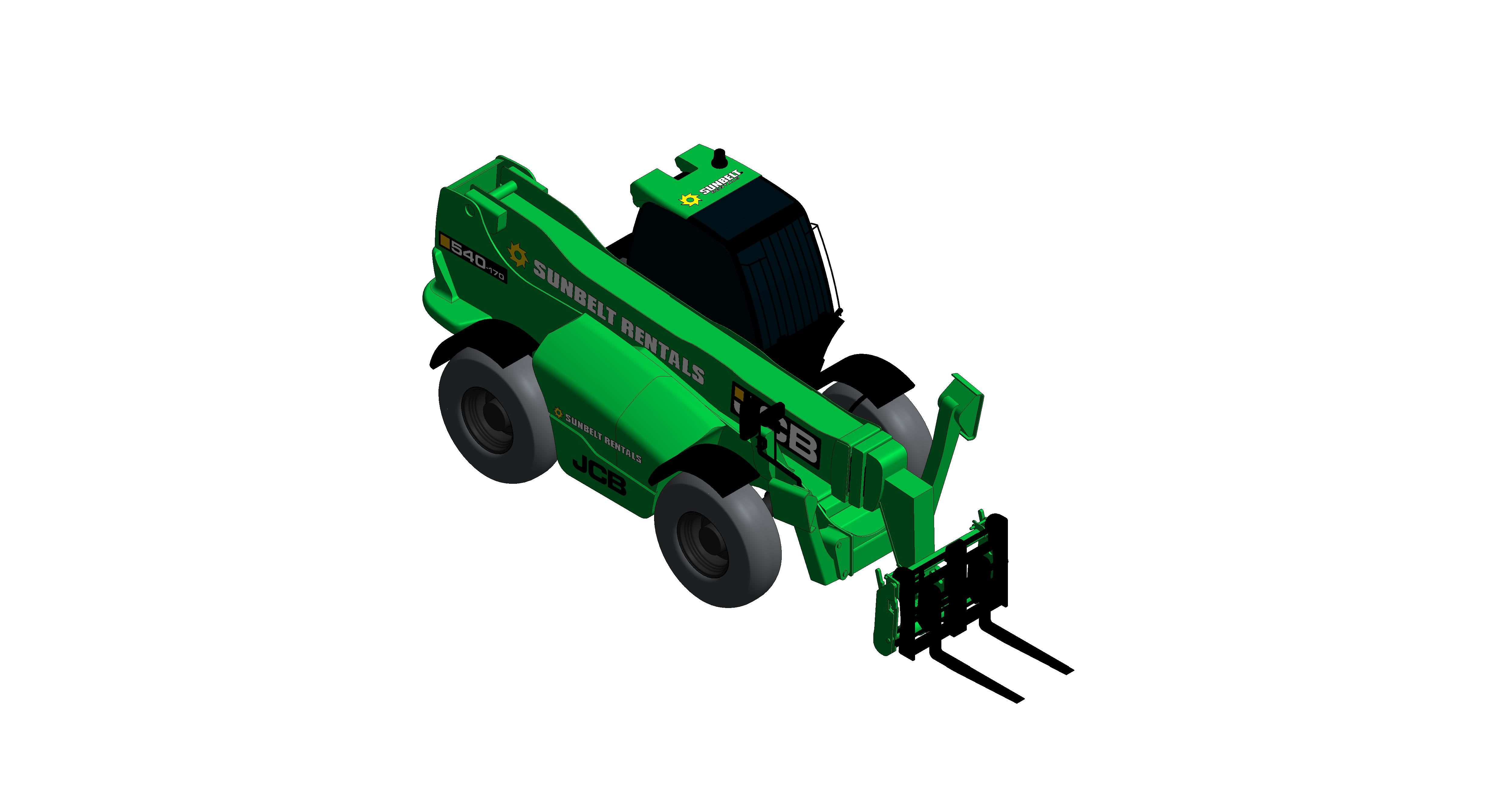 Product: Sunbelt Rentals - Telehandler - JCB 540-170 (with Forks)