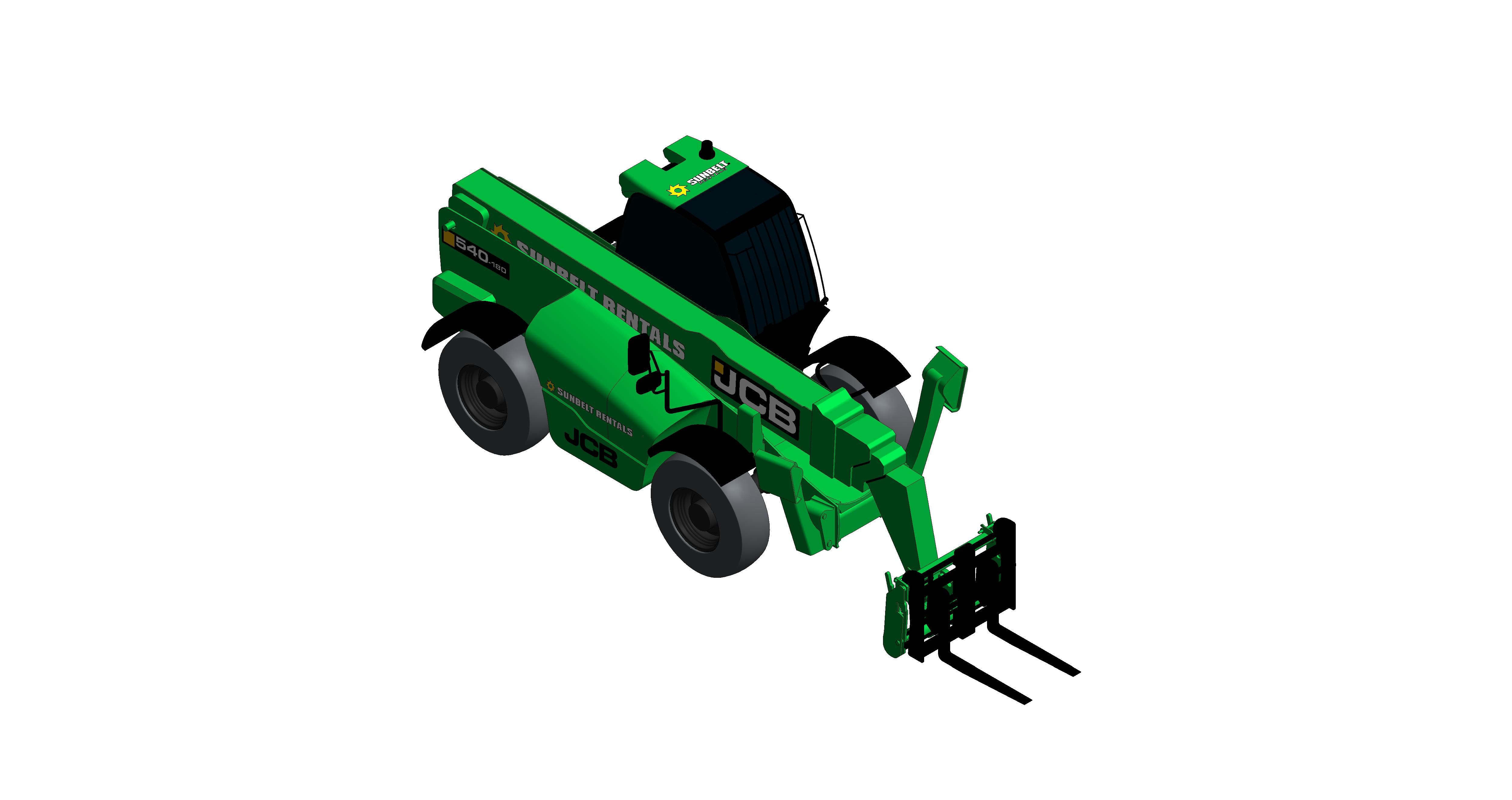 Product: Sunbelt Rentals - Telehandler - JCB 540V180 (with Forks)