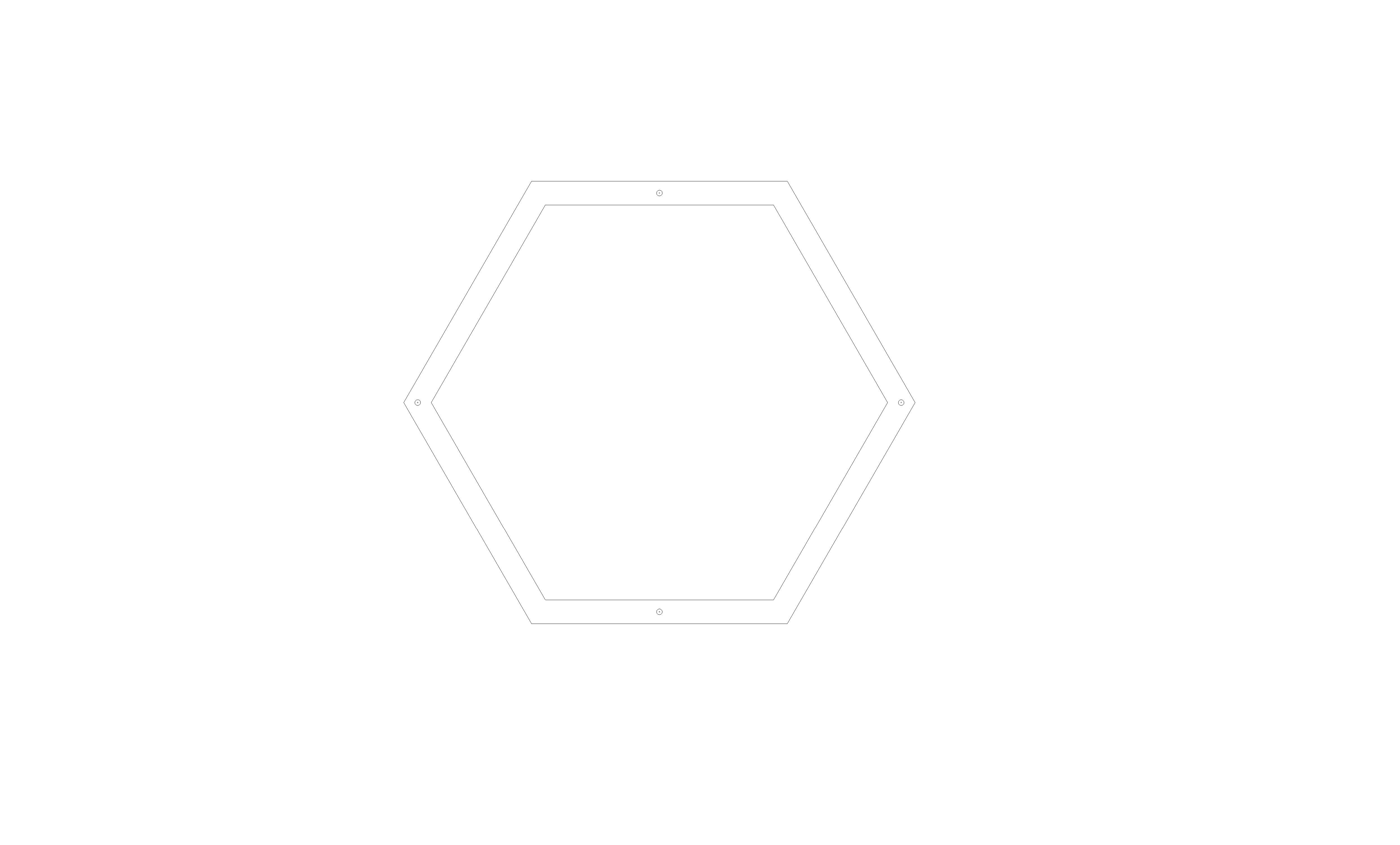 Product: Polaris 1 Hexagon LED Linear Pendant