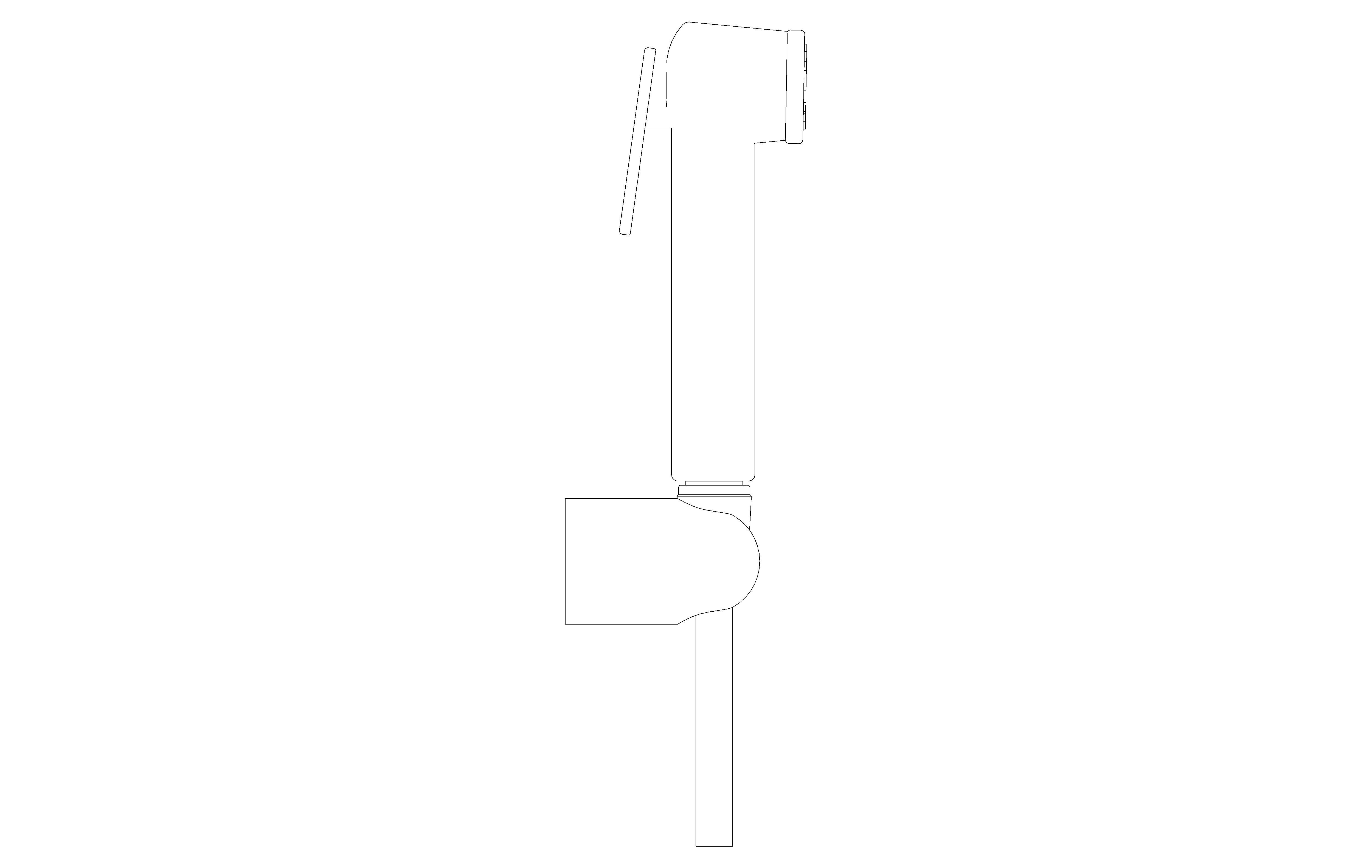 bimstore side image of the Tempesta F Trigger Spray 30 Wall Holder Set 1 Spray - 27513001 from Grohe