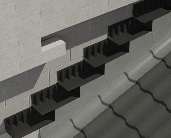 Product: Everdry Stepped Cavity Trays for Blockwork - Lead Attached