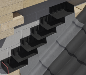 Product: Everdry Stepped Cavity Trays for Stonework - Lead Attached