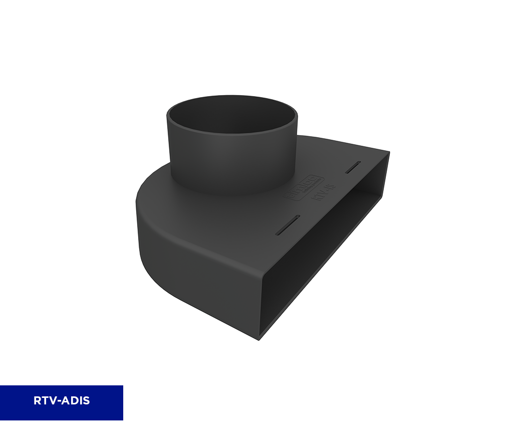 Product: RTV-ADIS | Inline Slate Vent Adapter