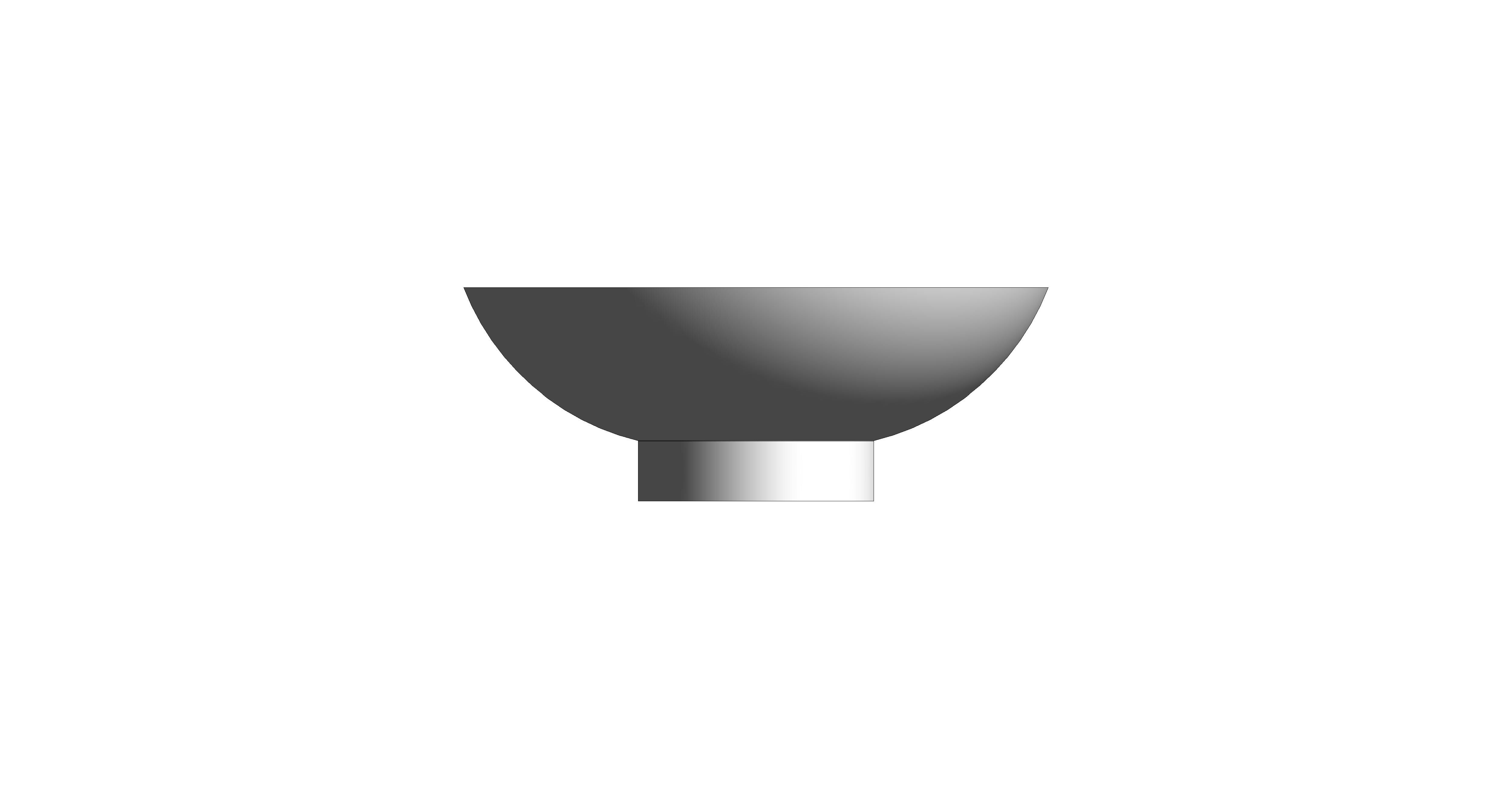 bimstore front image of the 450mm Wall Hung Basin 1 Tap Hole from Trade Washrooms