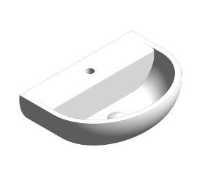 Product: 500mm Semi Recessed Basin