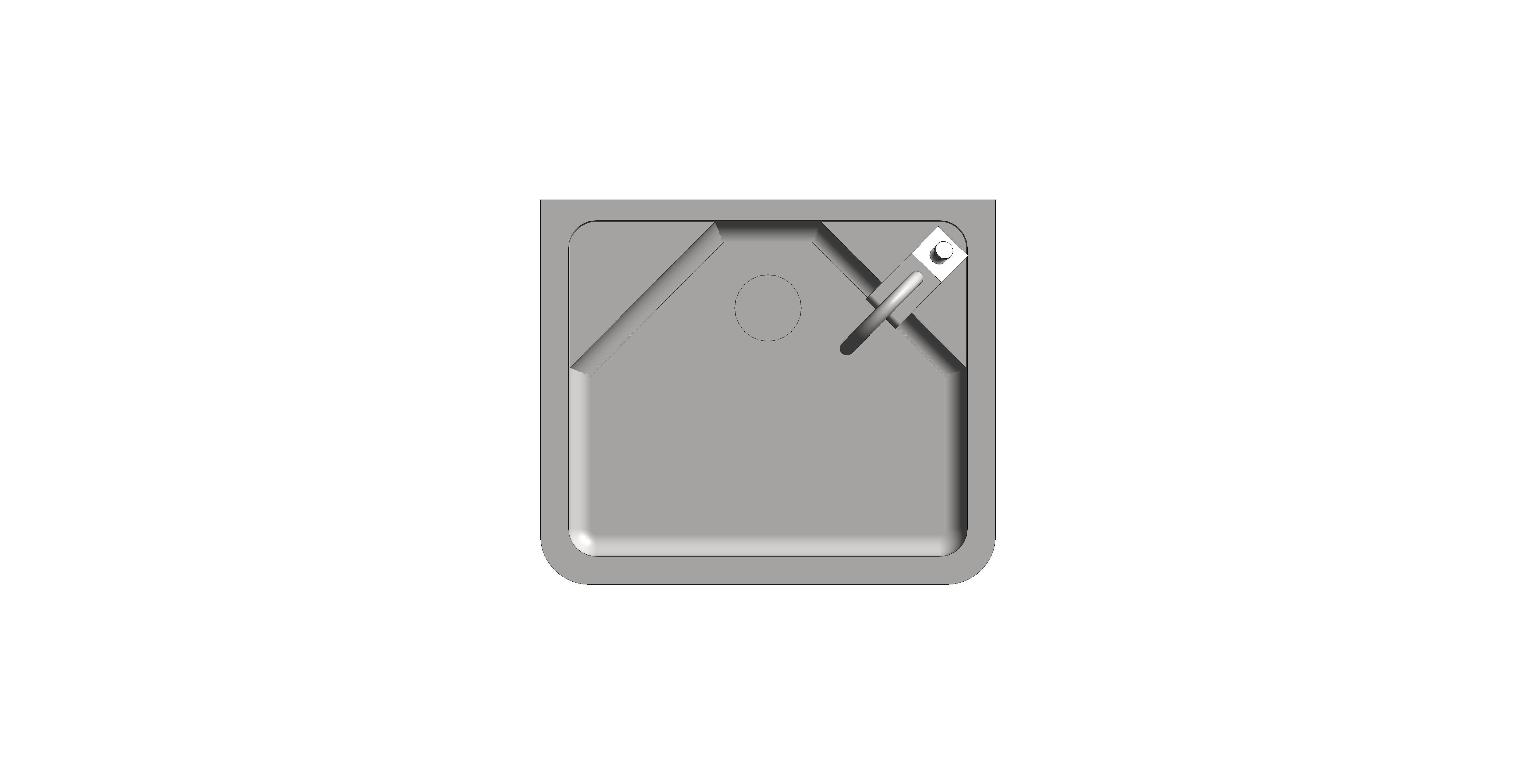 bimstore plan image of the Adult Drinking Fountain from Trade Washrooms