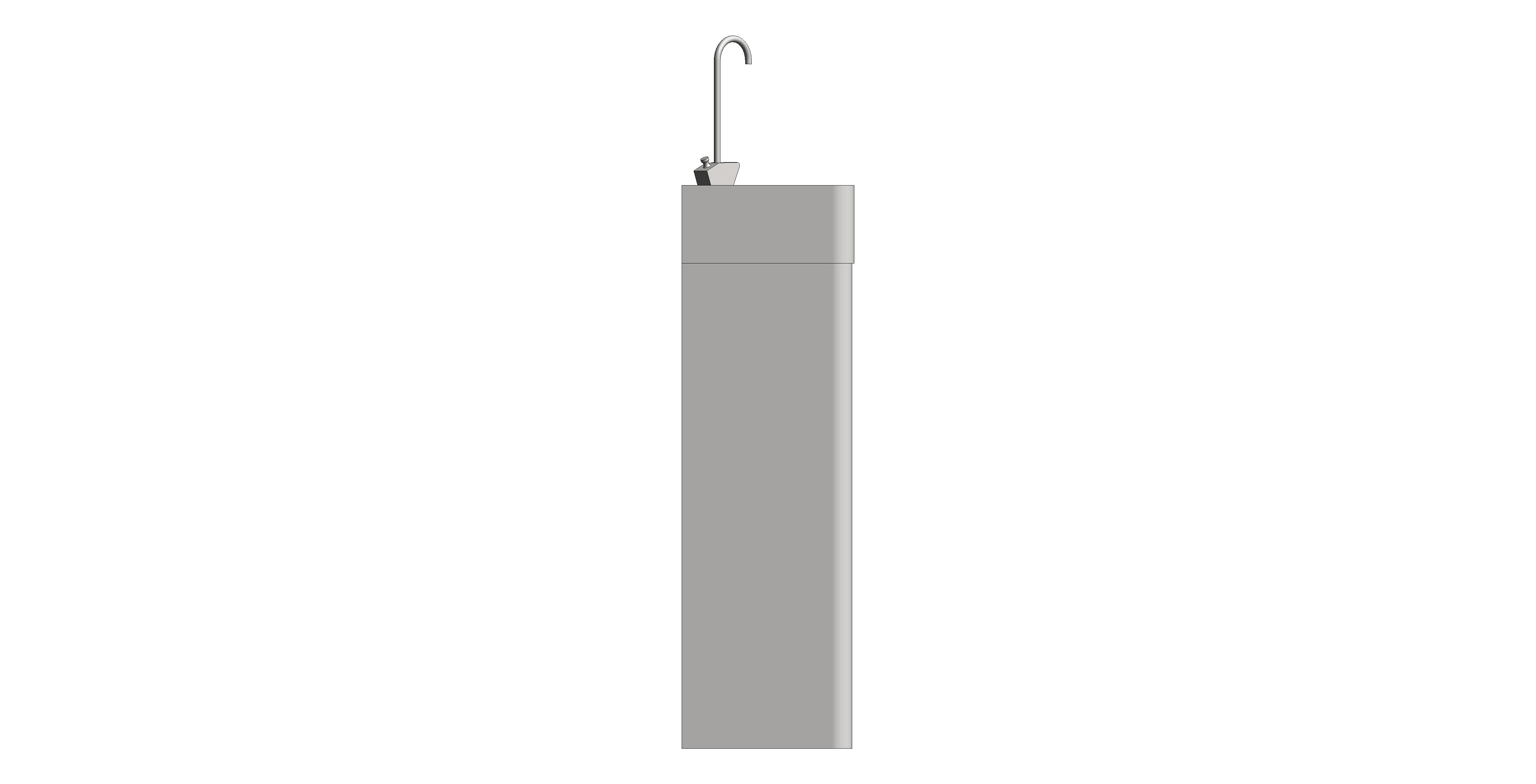 bimstore side image of the Adult Drinking Fountain from Trade Washrooms