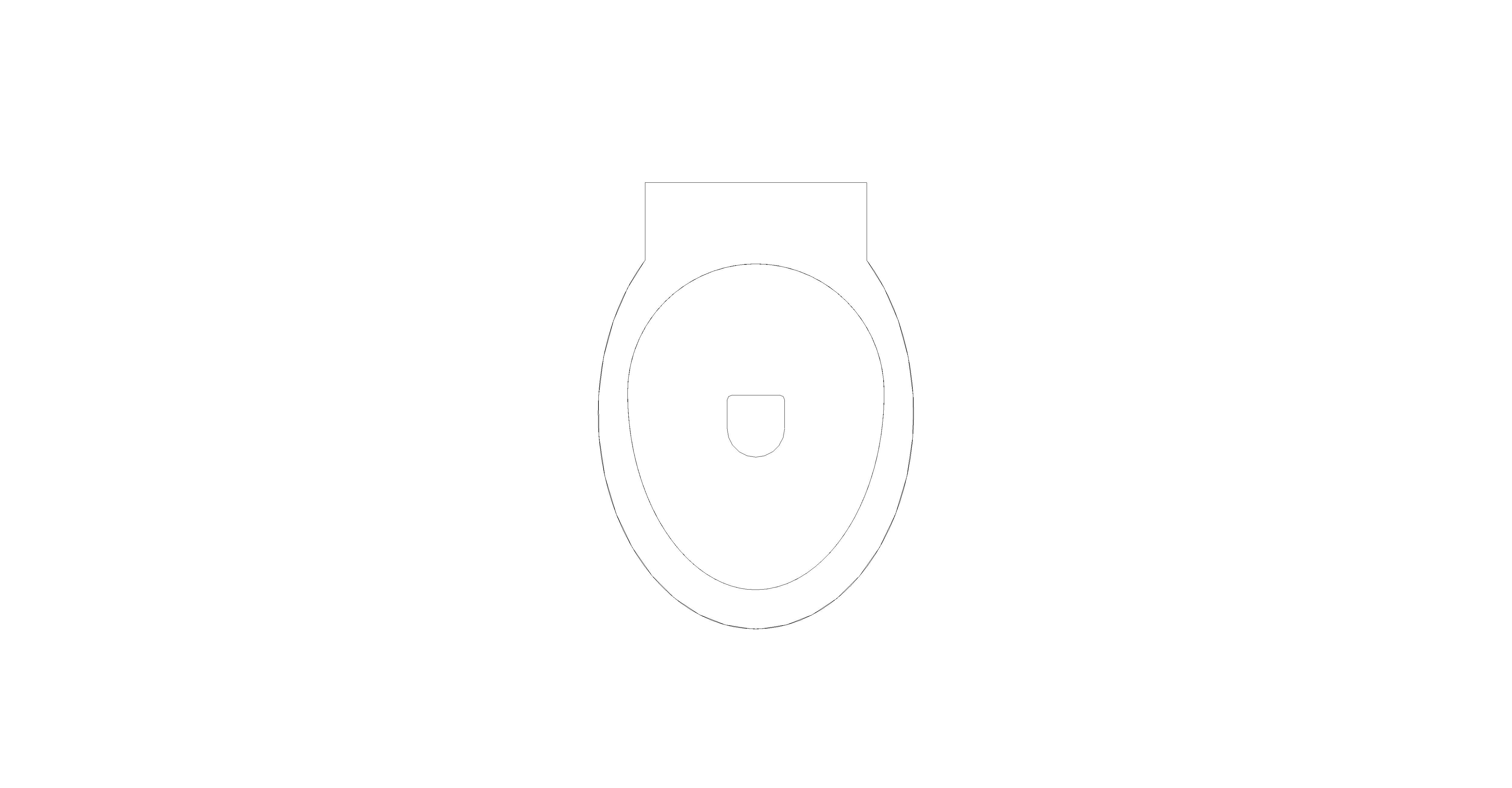 bimstore plan image of the Commercial Back to Wall Toilet Pan from Trade Washrooms