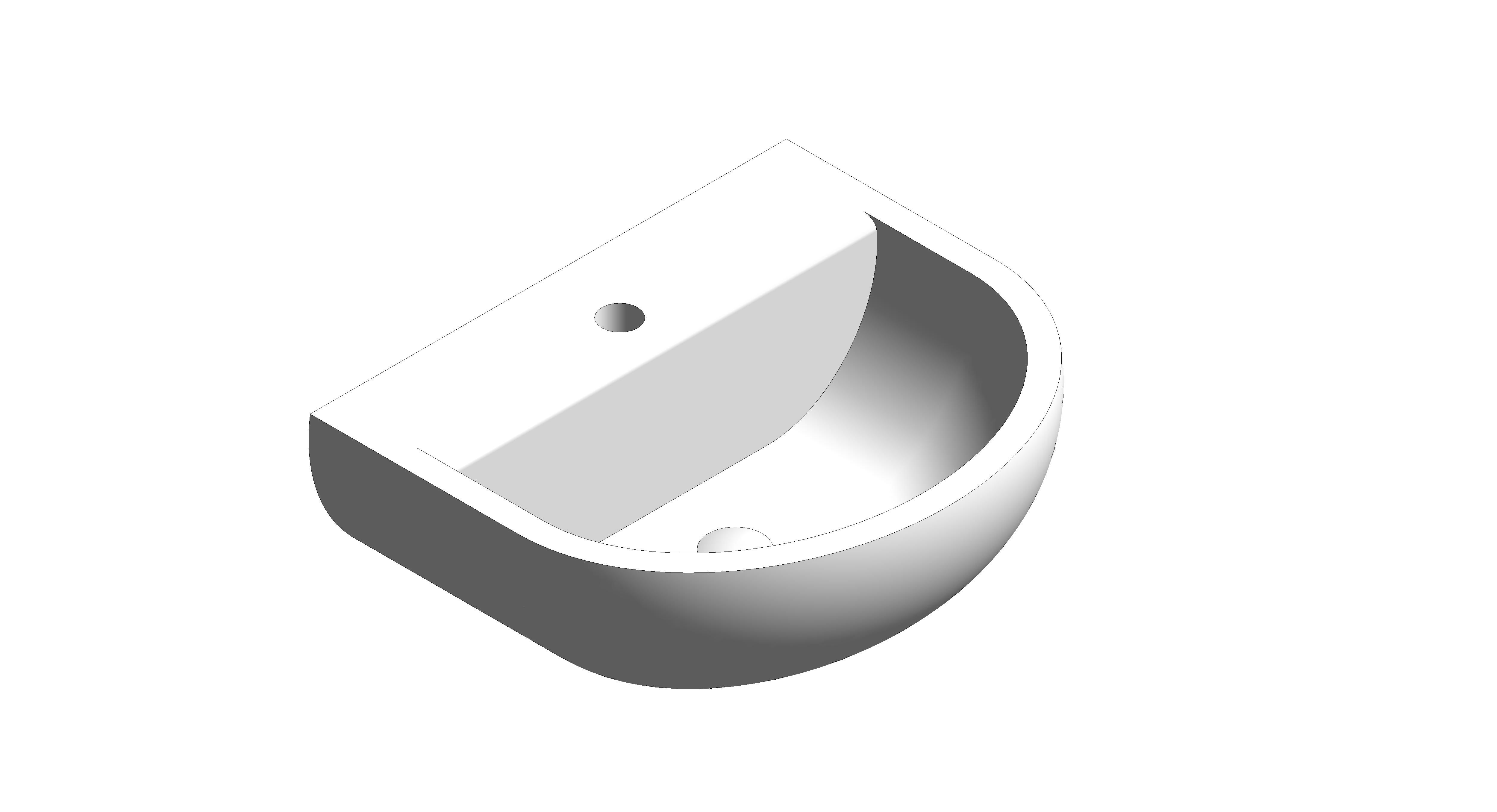 Product: Compact Semi Recessed Basin