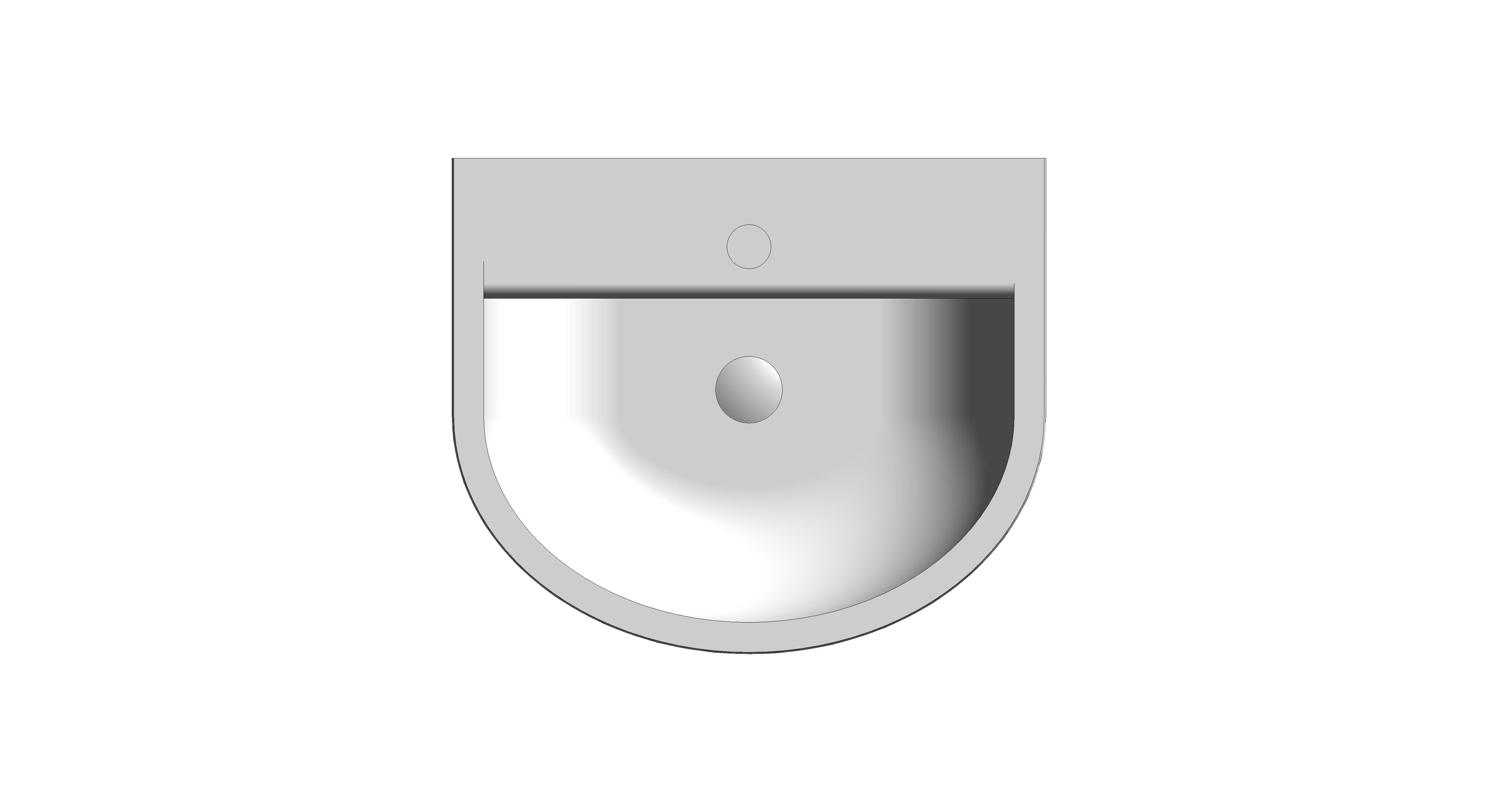 Product: Compact Semi Recessed Basin