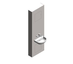 bim, store, revit, quality, content, download, free, trade, washrooms, sanitary, ware, plumbing, clinical, wash, hand, basin, mixing, tap, IPS, Assembly, full, Height
