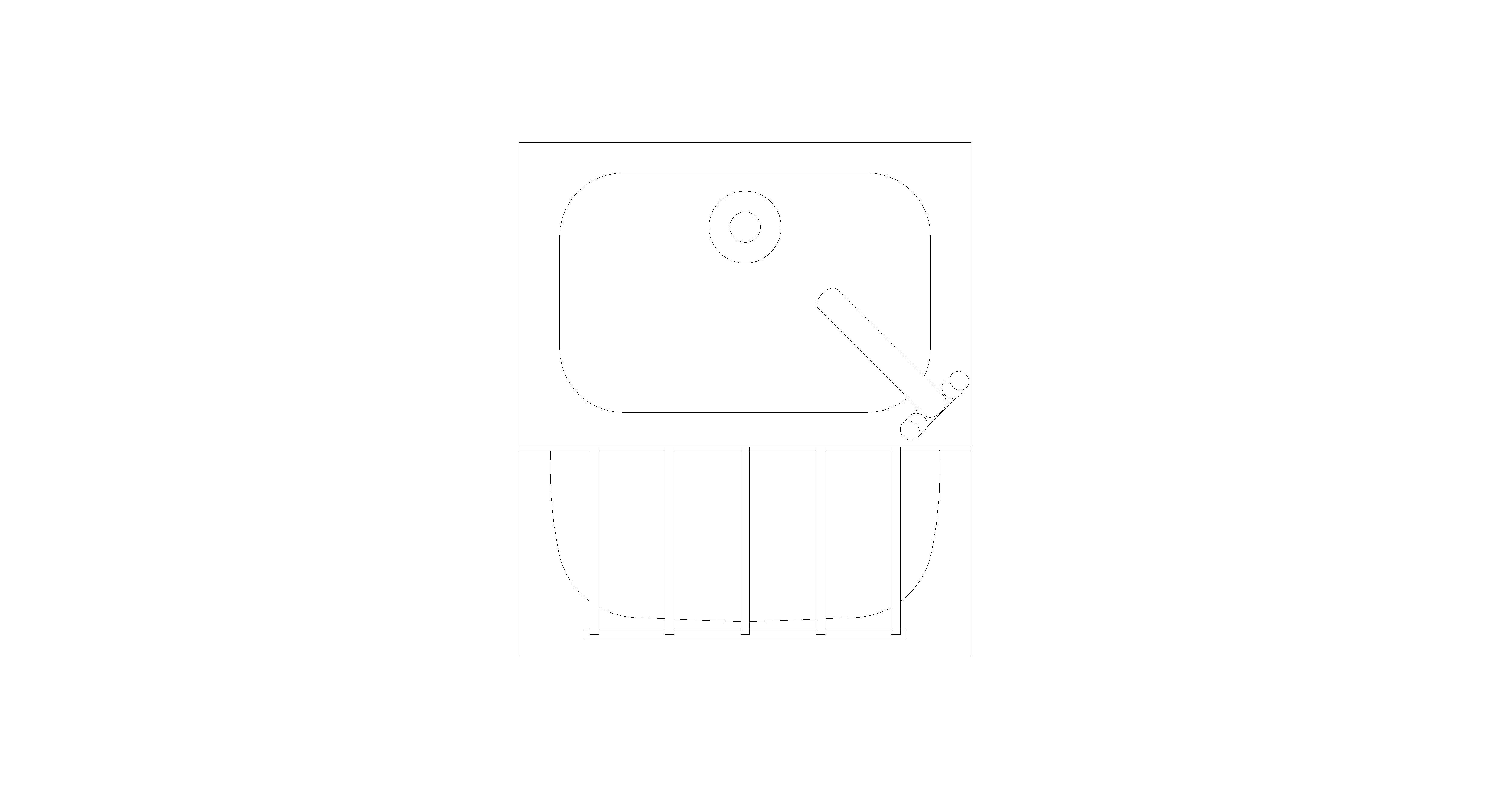 bimstore plan image of the Janitorial Unit And Swivel Mixer Tap from Trade Washrooms