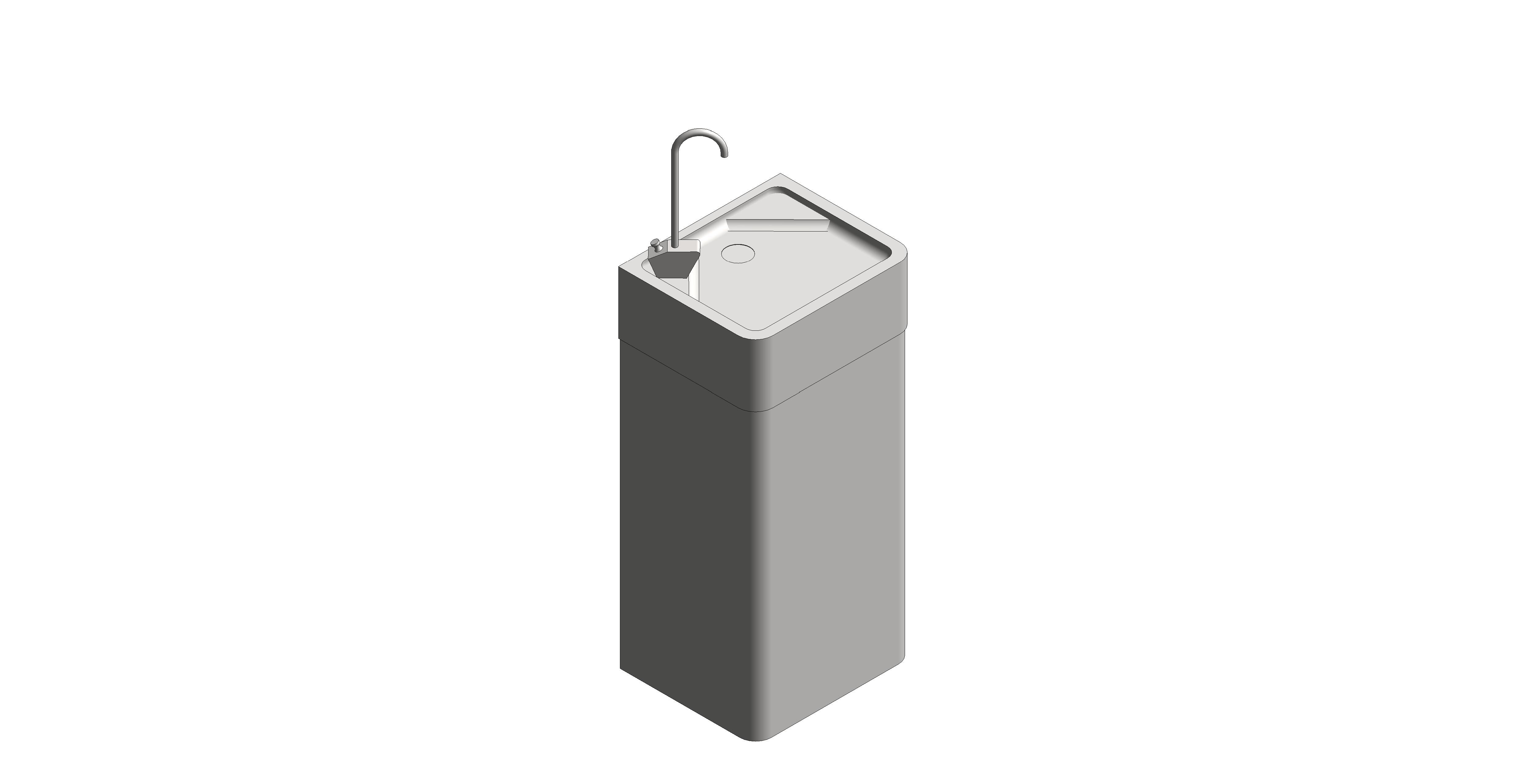 bimstore 3D image of the Junior Drinking Fountain from Trade Washrooms