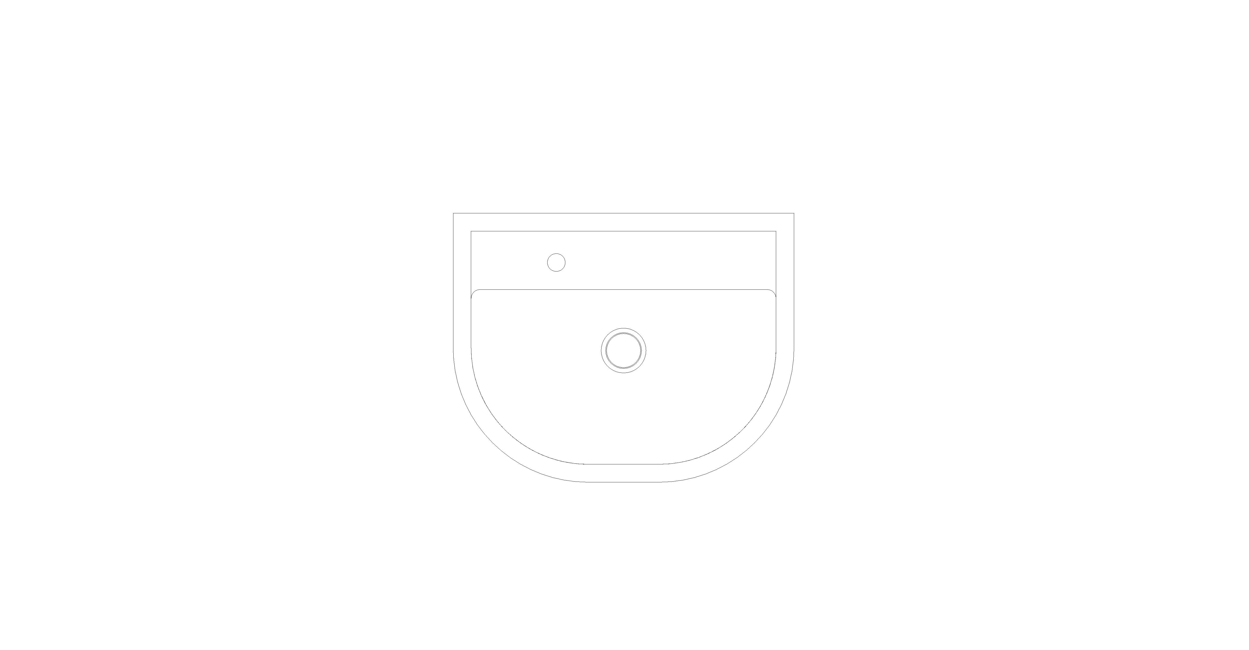 bimstore plan image of the Medical Hand Rinse Basin Left Hand from Trade Washrooms