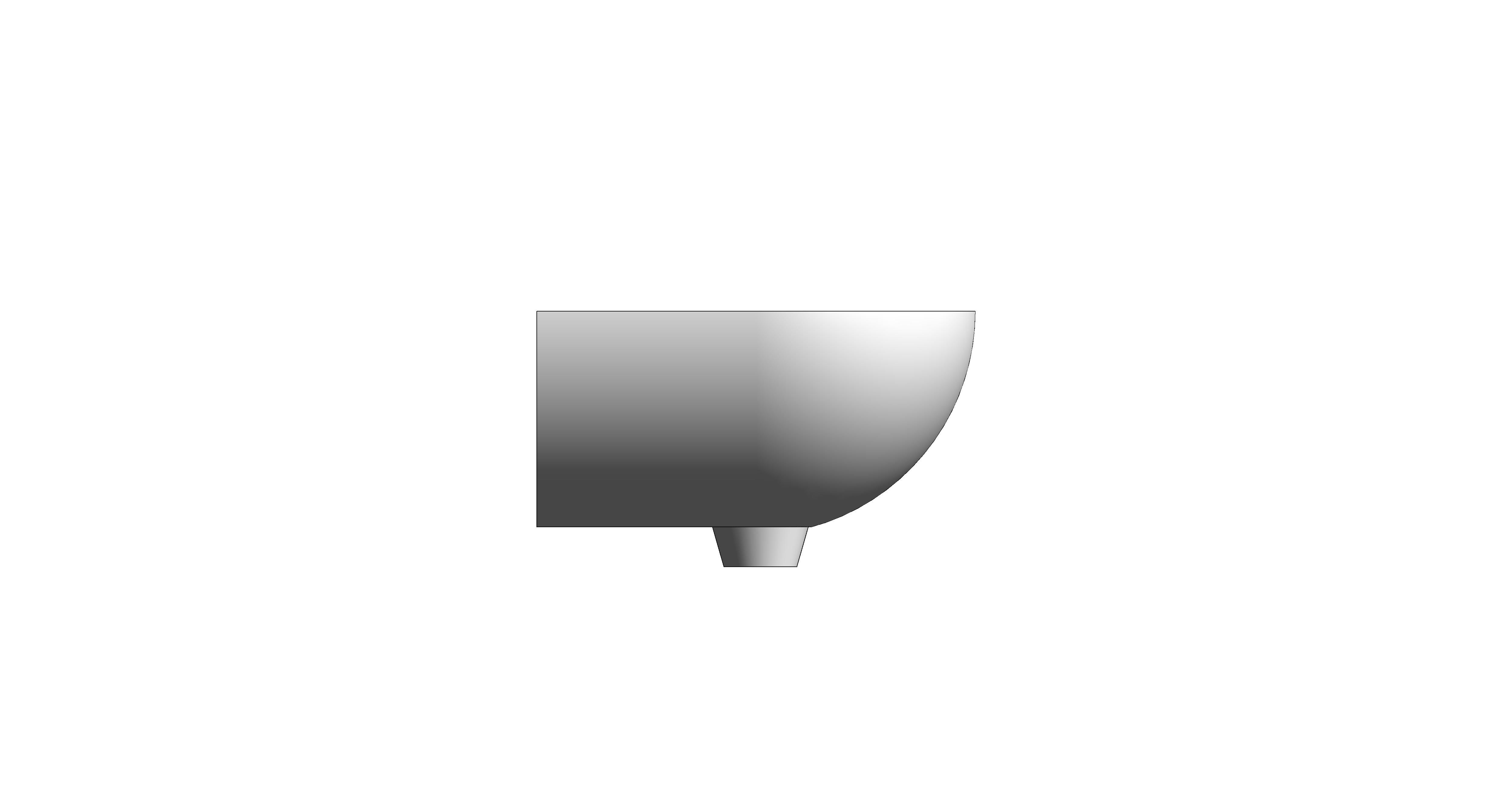 bimstore side image of the Medical Hand Rinse Basin Left Hand from Trade Washrooms