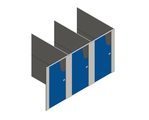 Product: Modular Children's Toilet Cubicle Pack