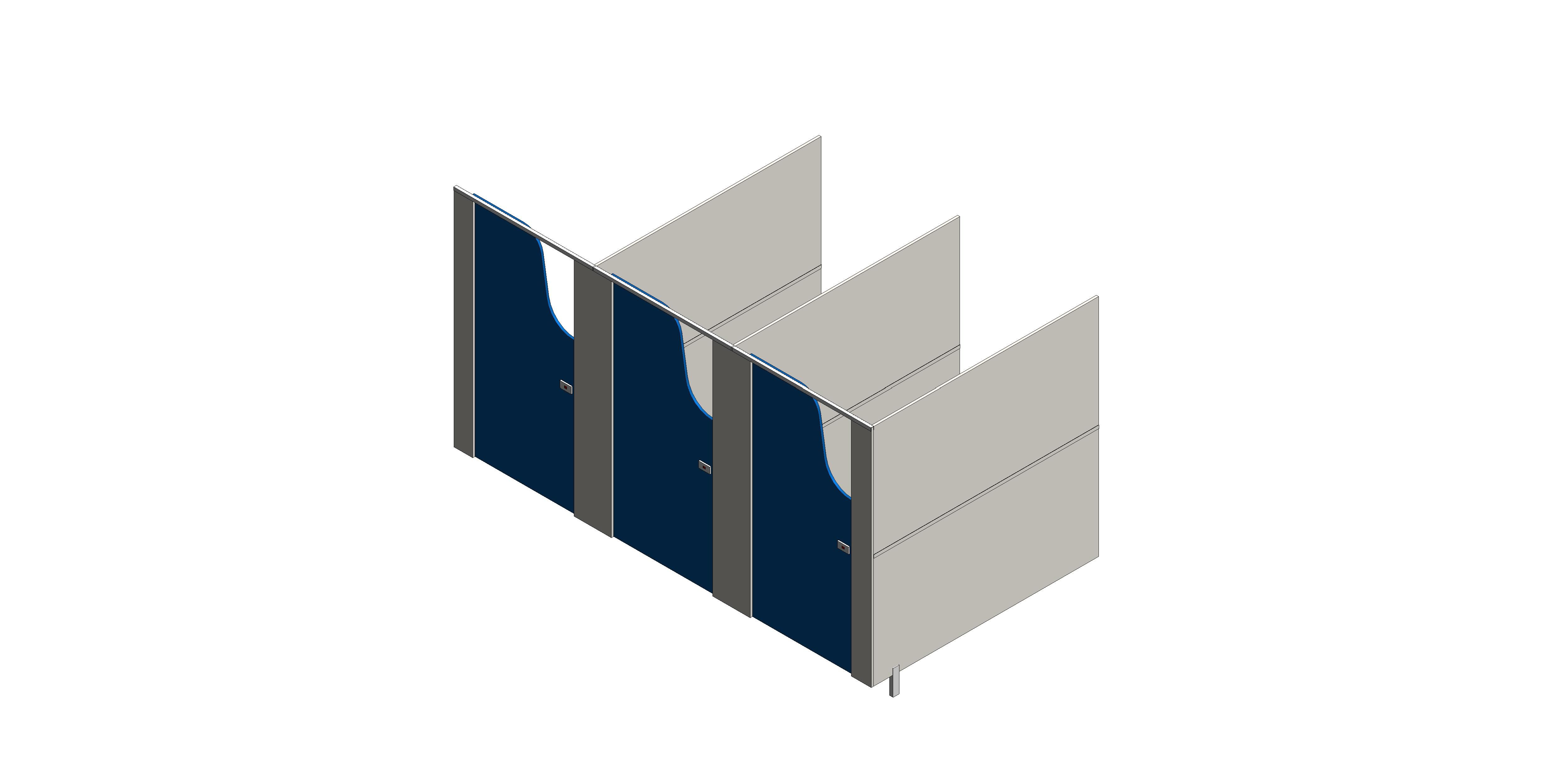 Product: Modular Children's Toilet Cubicle Pack
