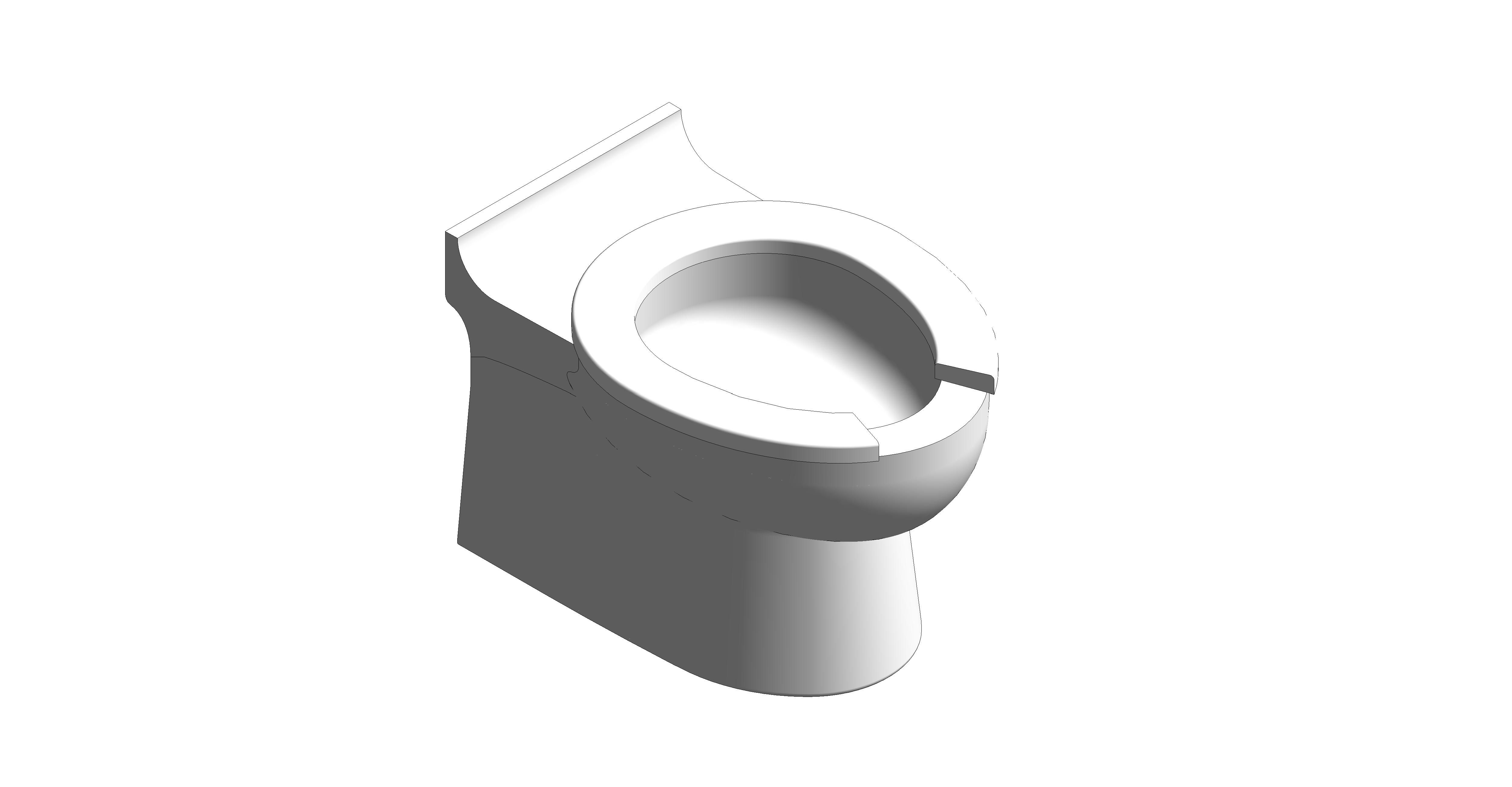 bimstore 3D image of the Rimless Infant Toilet Pan from Trade Washrooms