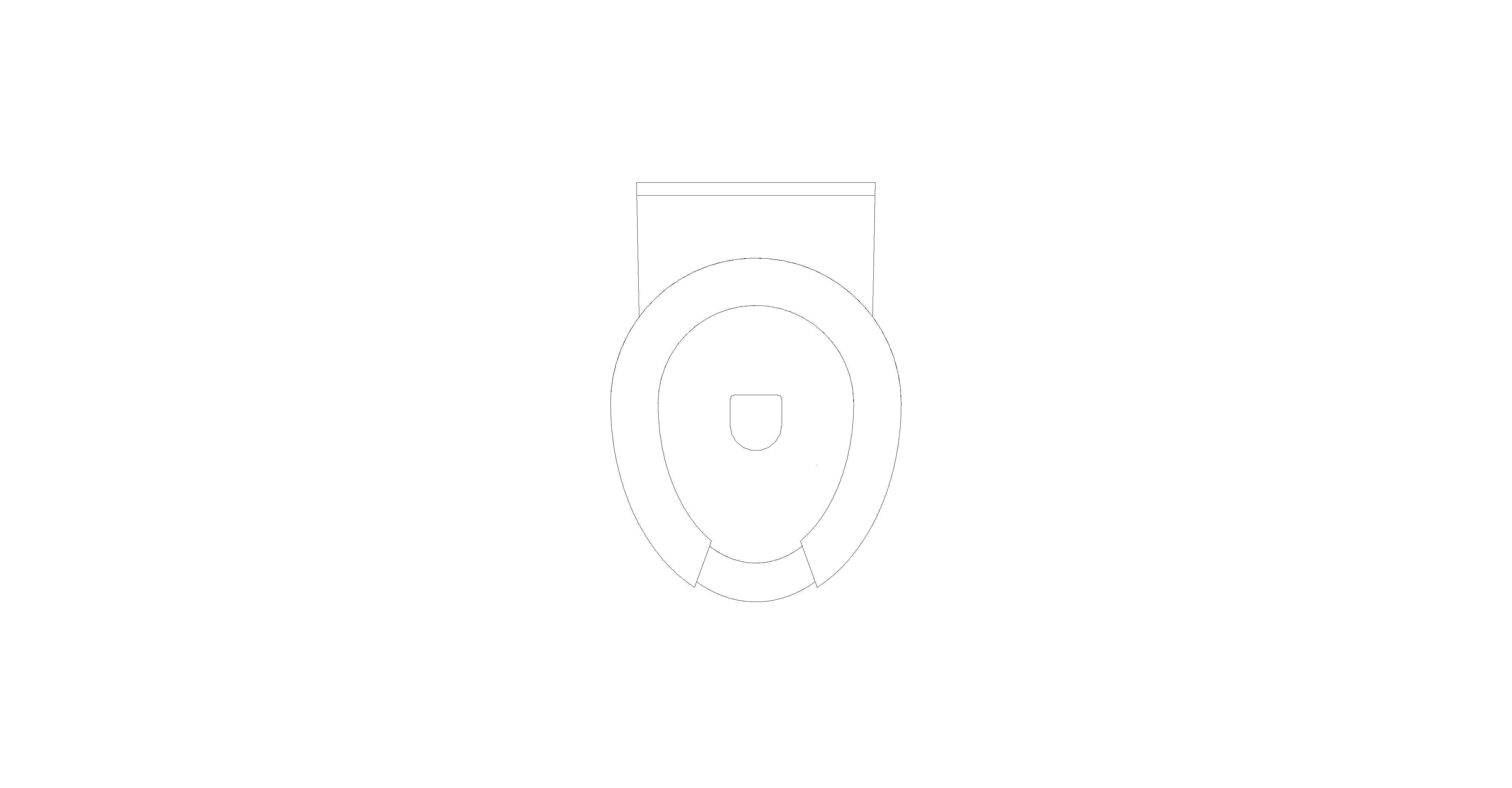bimstore plan image of the Rimless Infant Toilet Pan from Trade Washrooms