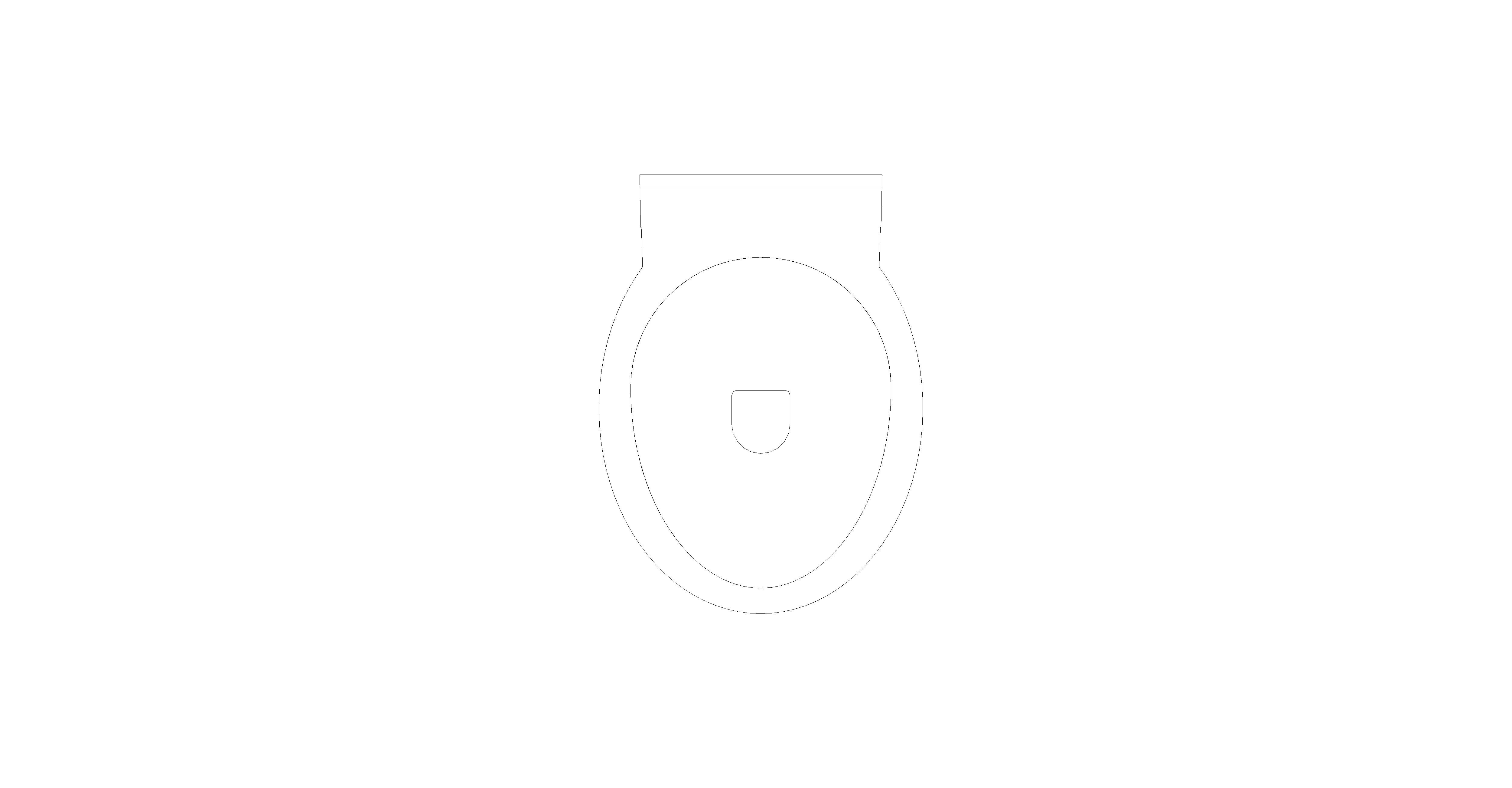 bimstore plan image of the Rimless Junior Toilet Pan from Trade Washrooms