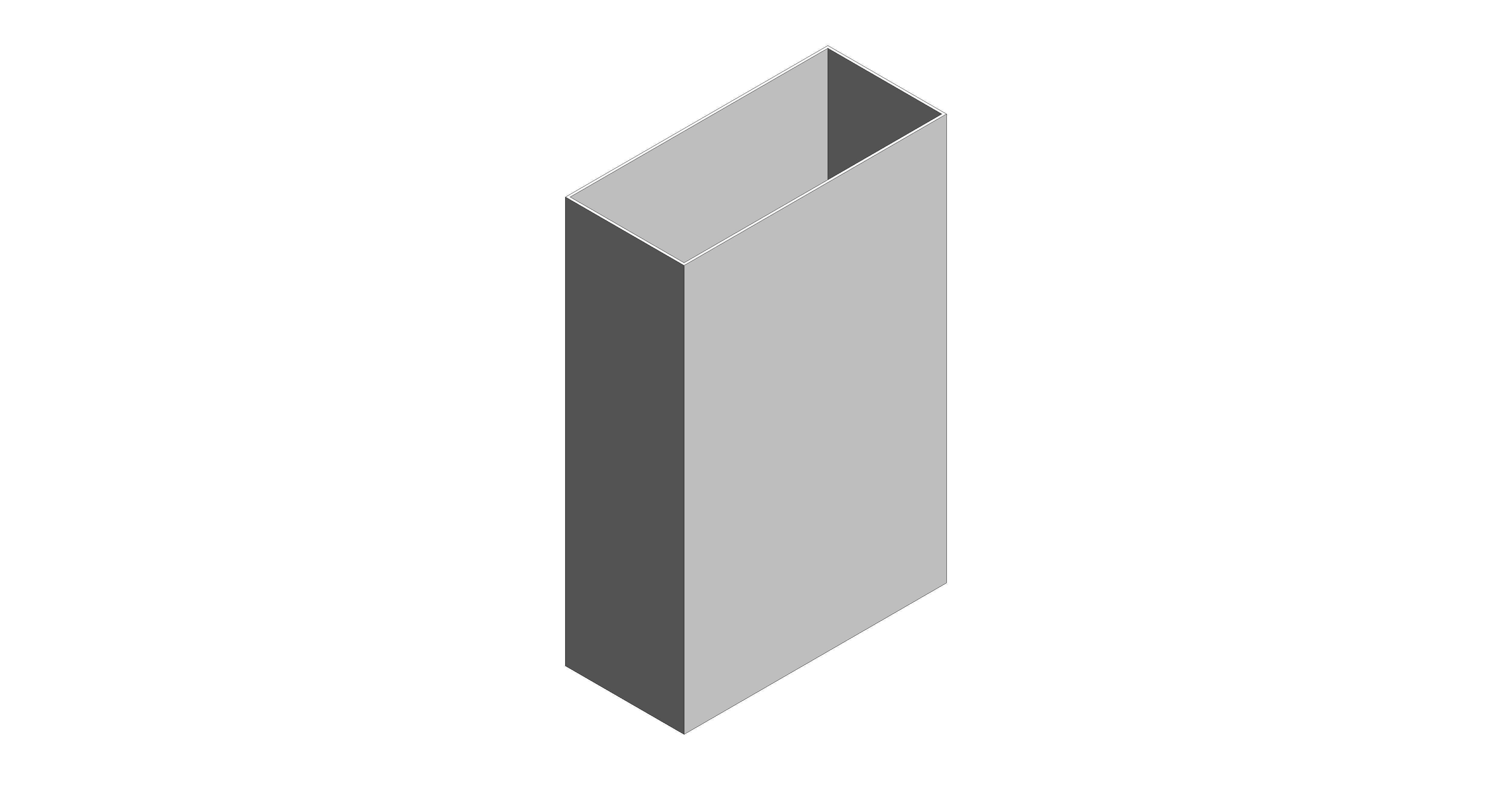 bimstore 3D image of the Stainless Steel 30-Litre Waste Bin Open Top from Trade Washrooms