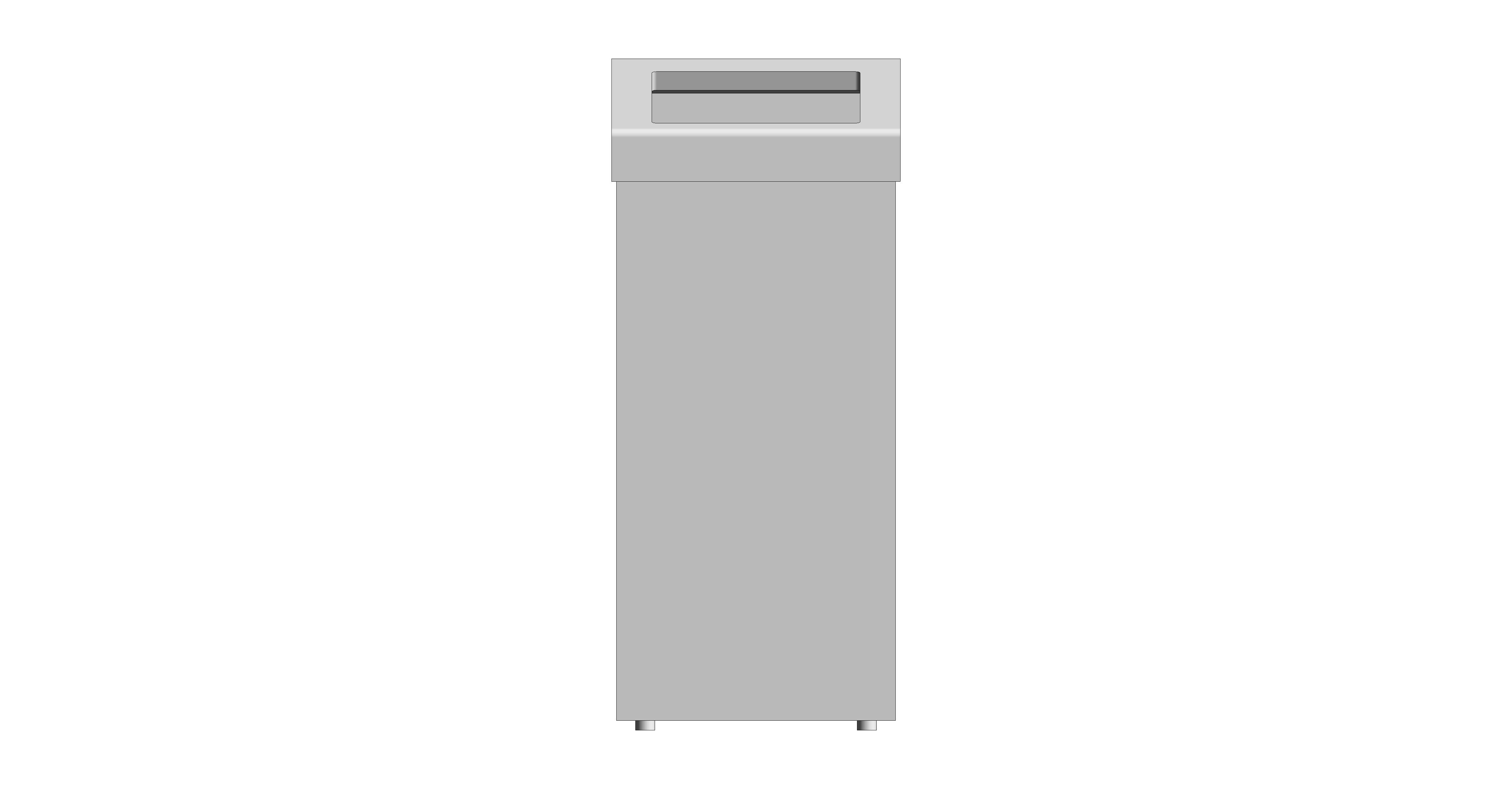 bimstore front image of the Stainless Steel 50-Litre Waste Bin Chute Lid from Trade Washrooms