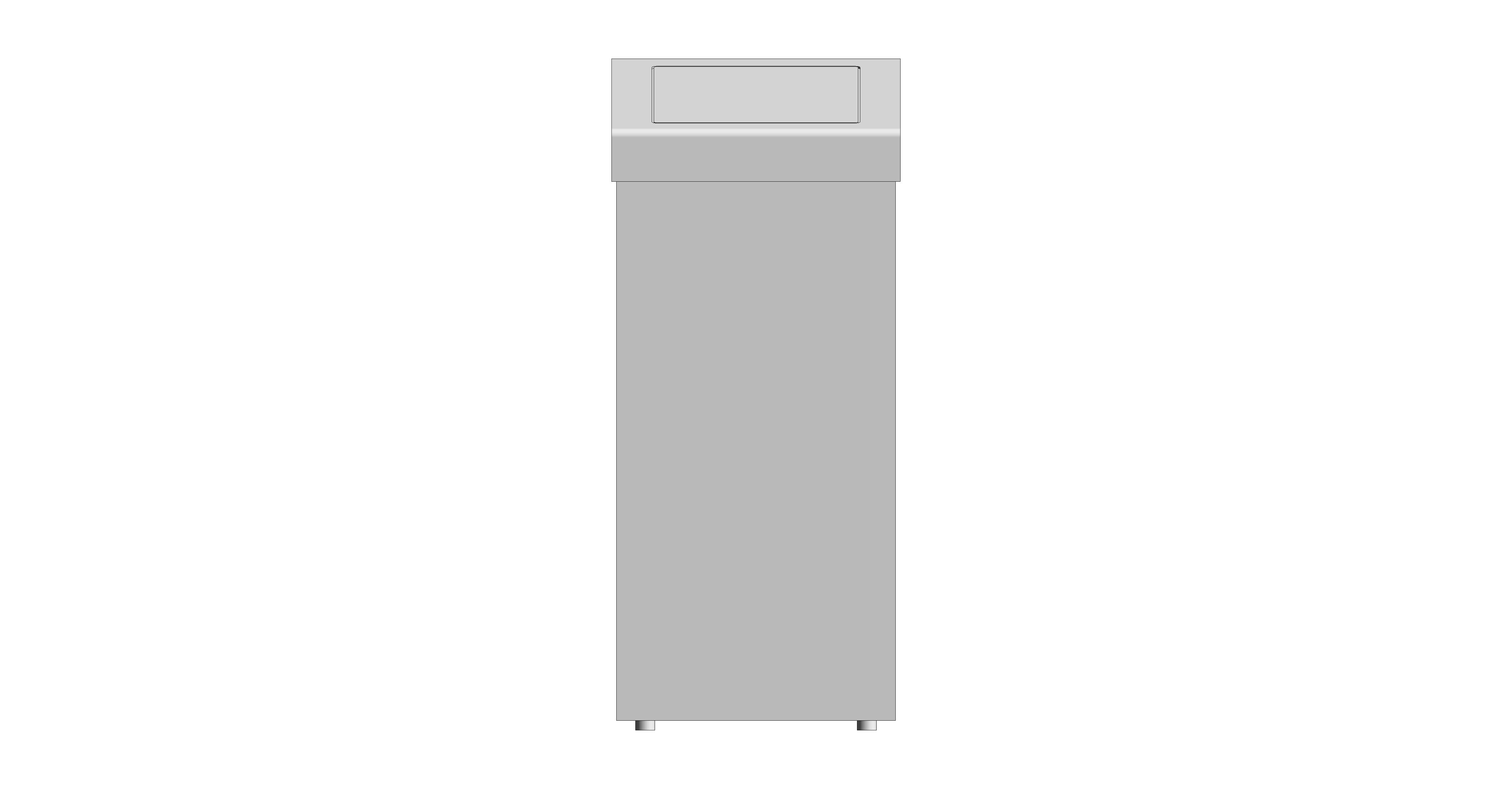 bimstore front image of the Stainless Steel 50-Litre Waste Bin Flap Lid from Trade Washrooms