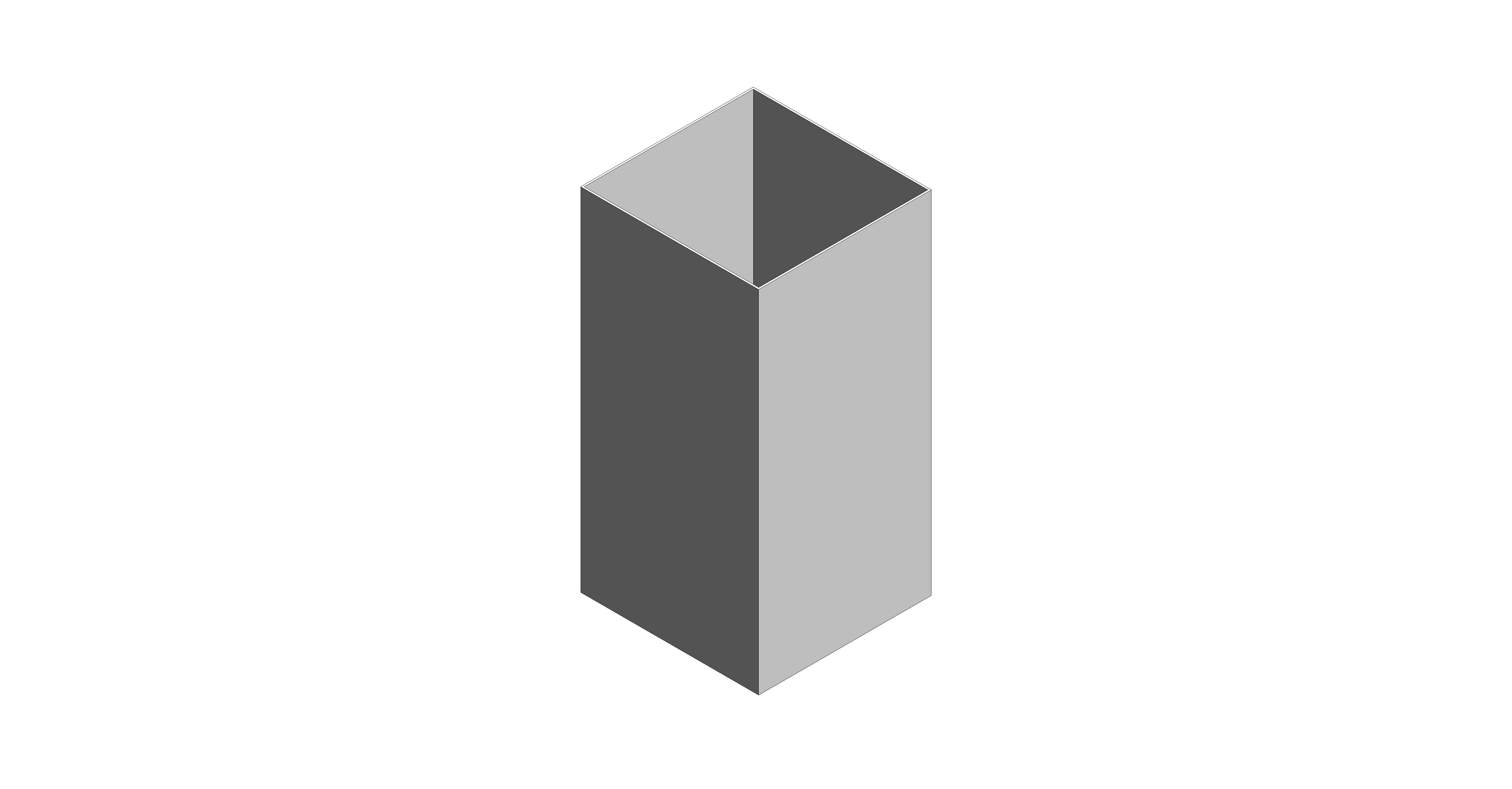 bimstore 3D image of the Stainless Steel 50-Litre Waste Bin Open Top from Trade Washrooms