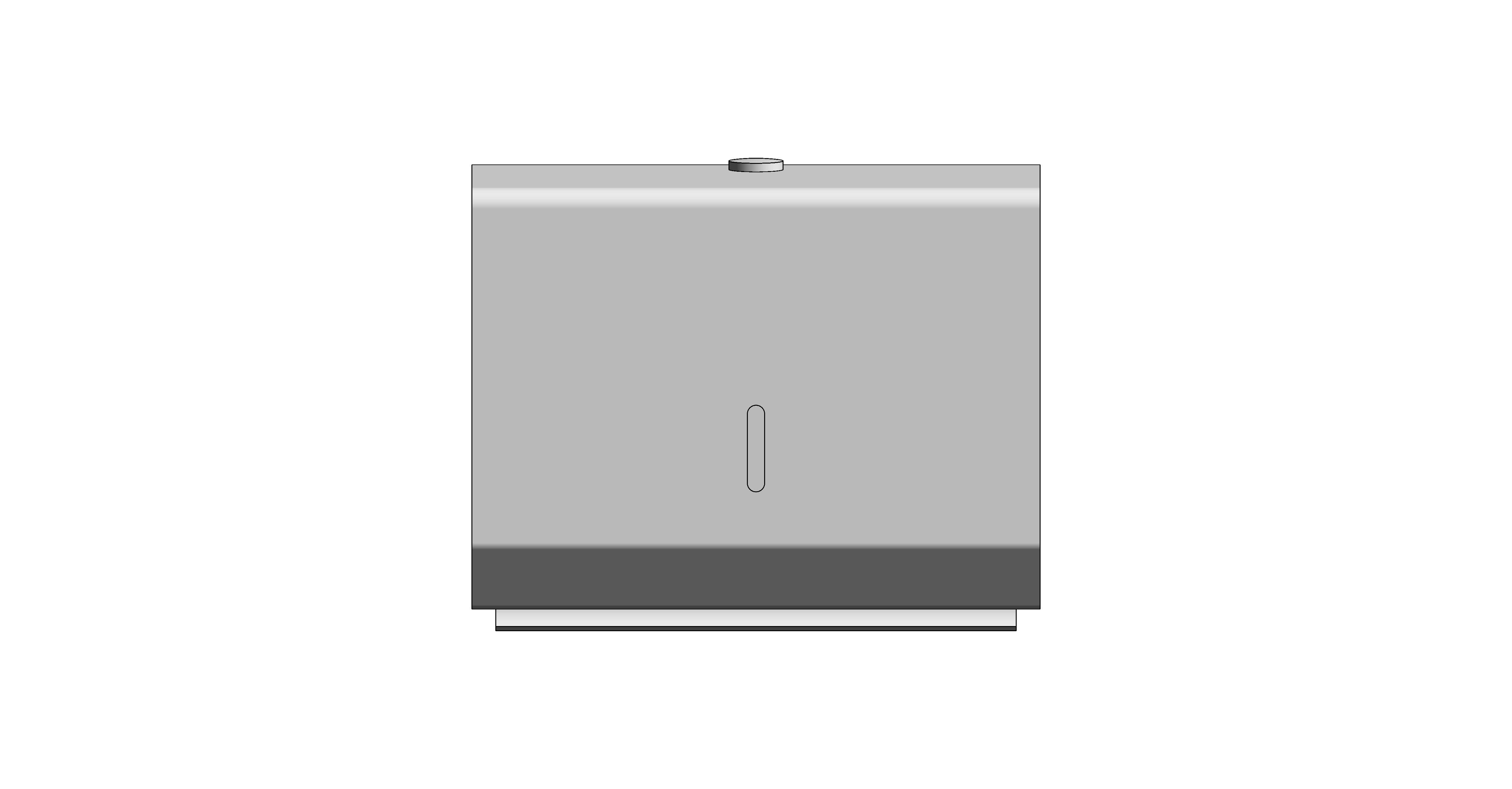 bimstore front image of the Stainless Steel Compact Hand Towel Dispenser from Trade Washrooms
