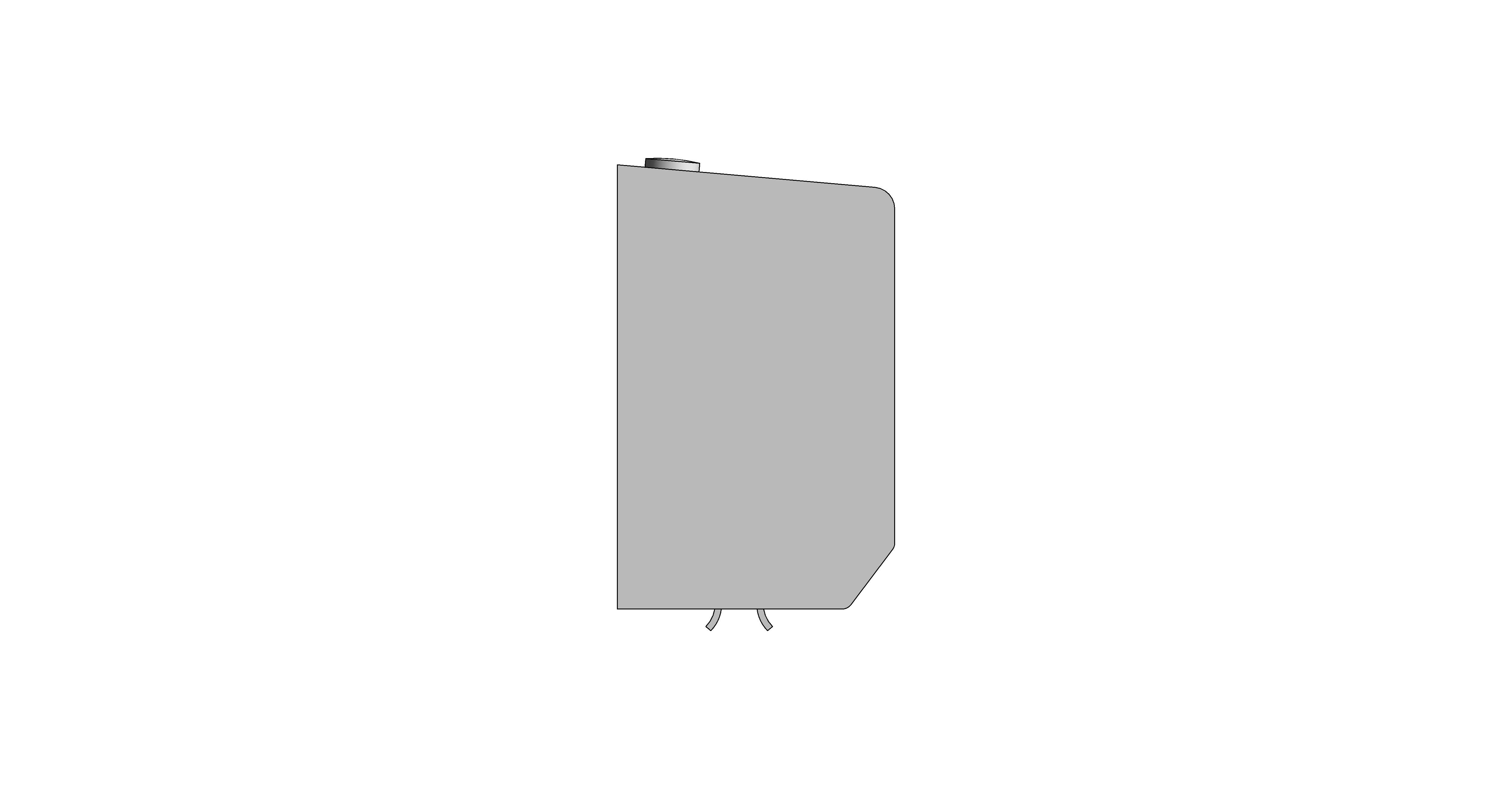 bimstore side image of the Stainless Steel Compact Hand Towel Dispenser from Trade Washrooms