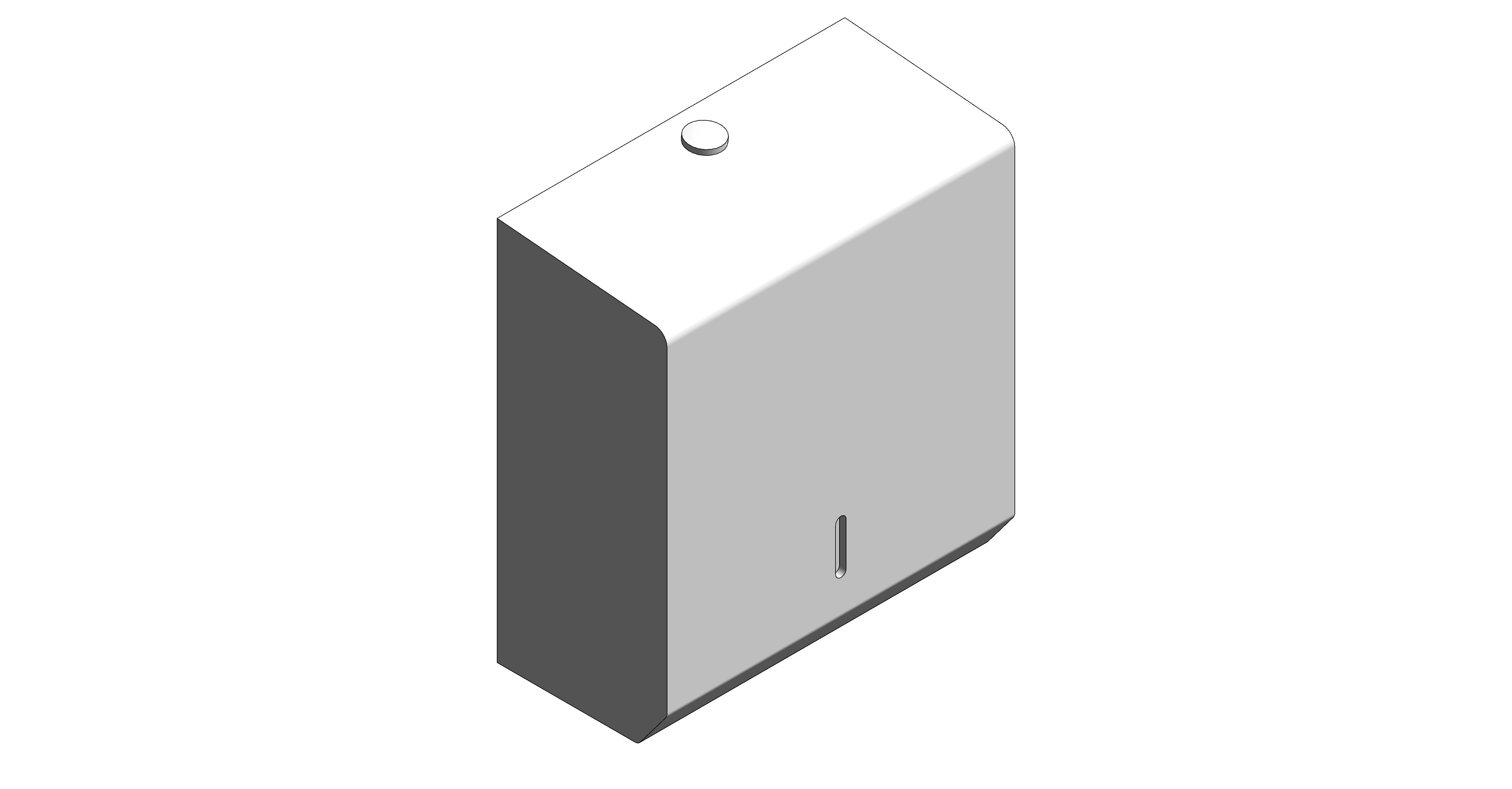bimstore 3D image of the Stainless Steel Hand Towel Dispenser from Trade Washrooms