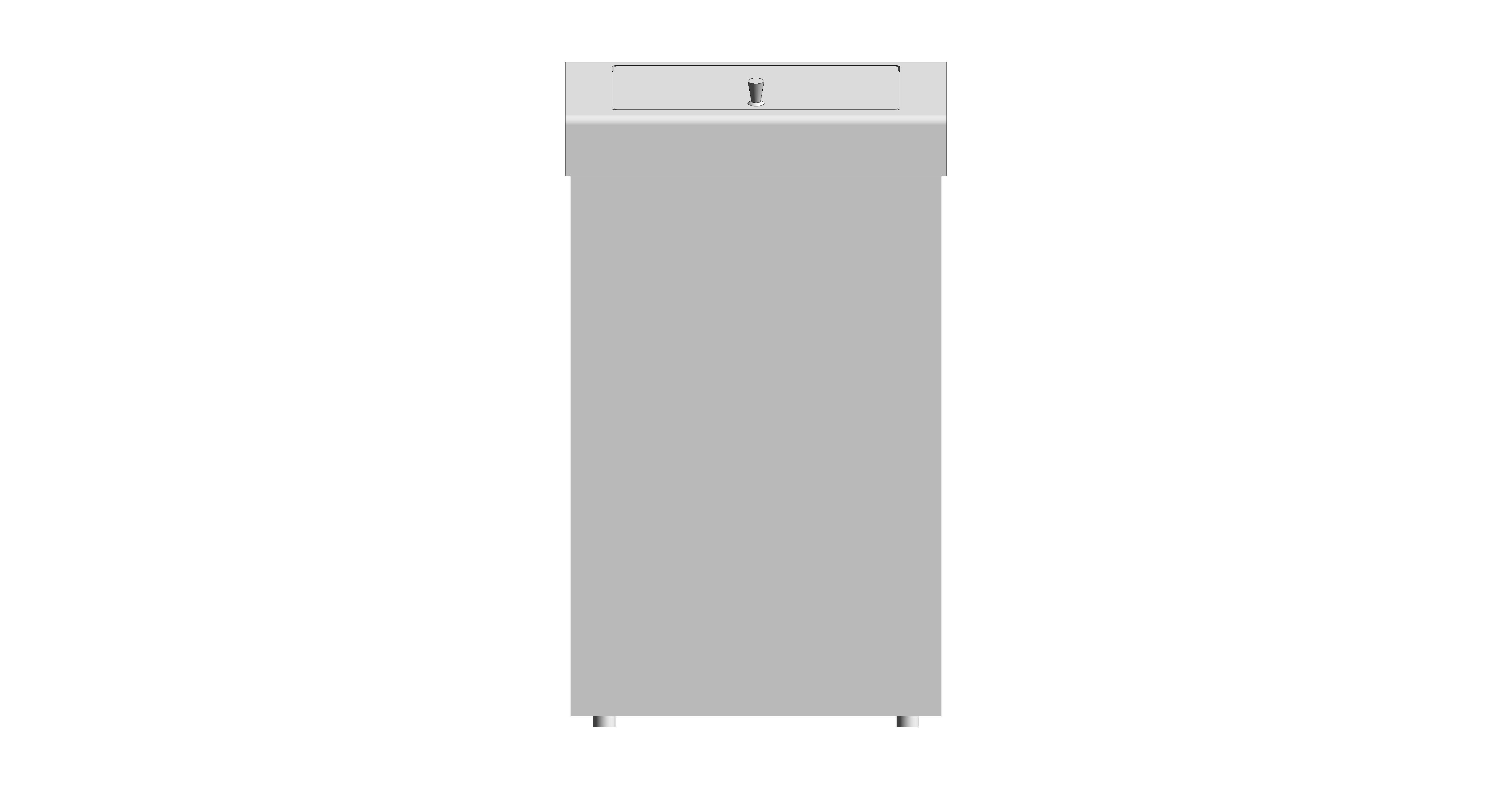bimstore front image of the Stainless Steel Sanitary Waste Bin from Trade Washrooms