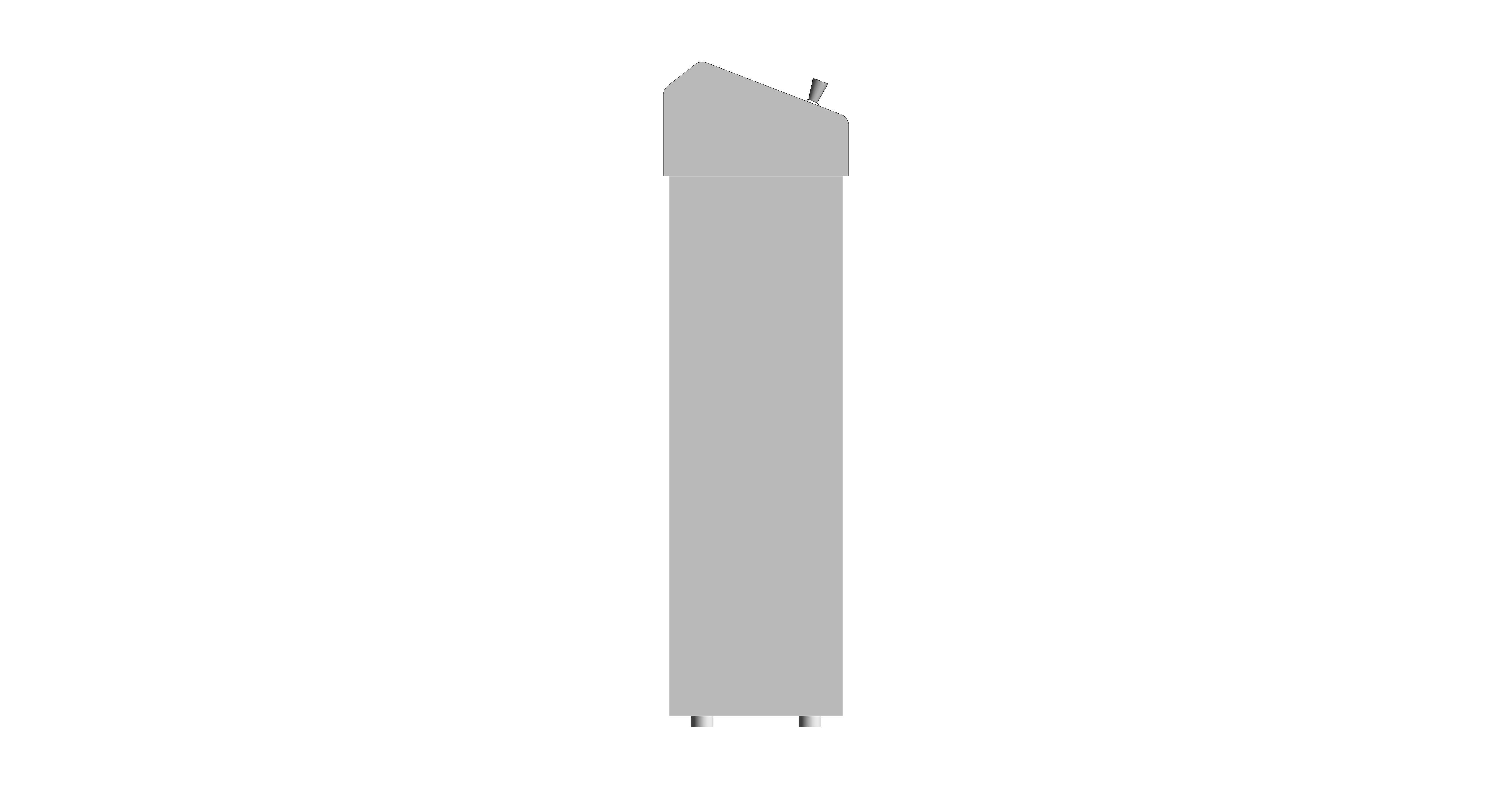 bimstore side image of the Stainless Steel Sanitary Waste Bin from Trade Washrooms